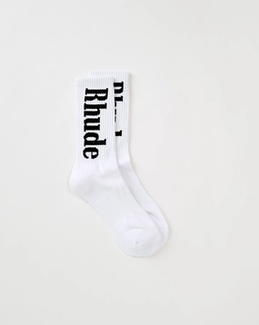 Rhude Script Socks