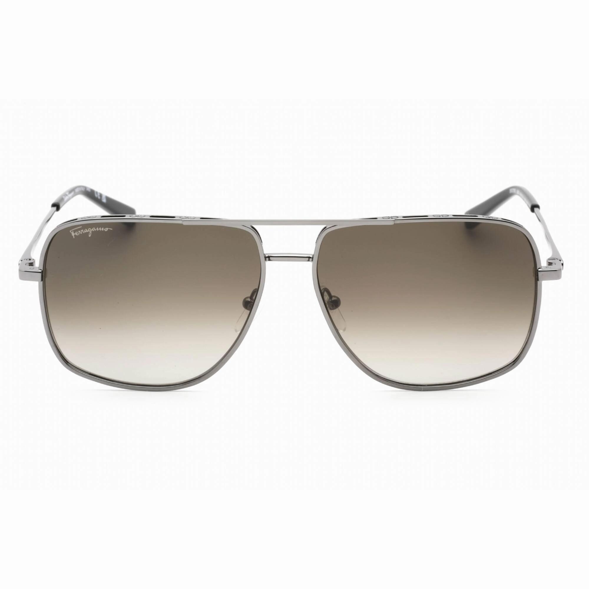 Salvatore Ferragamo Men's Sunglasses - Dark Ruthenium Full Rim Frame | SF278S 069
