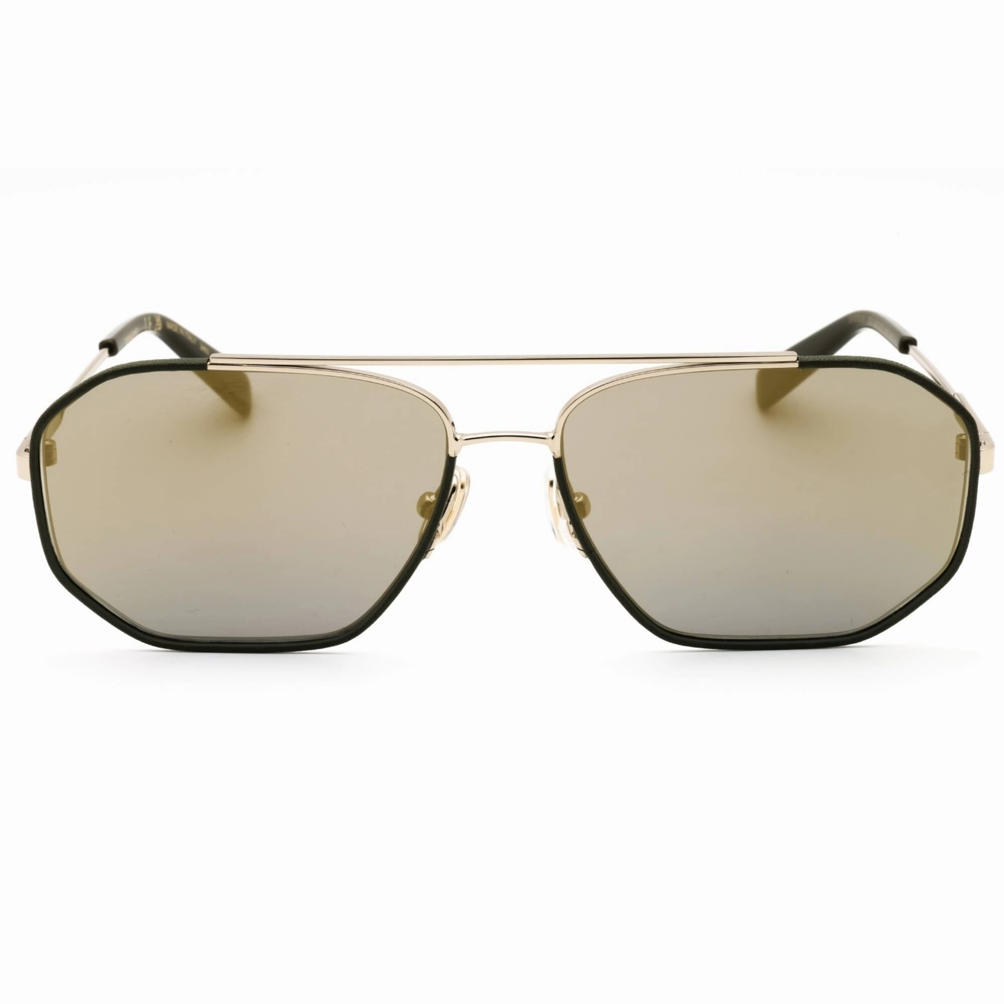 Salvatore Ferragamo Men's Sunglasses - Gold/Dark Green Full Rim Frame | SF303SLN 726
