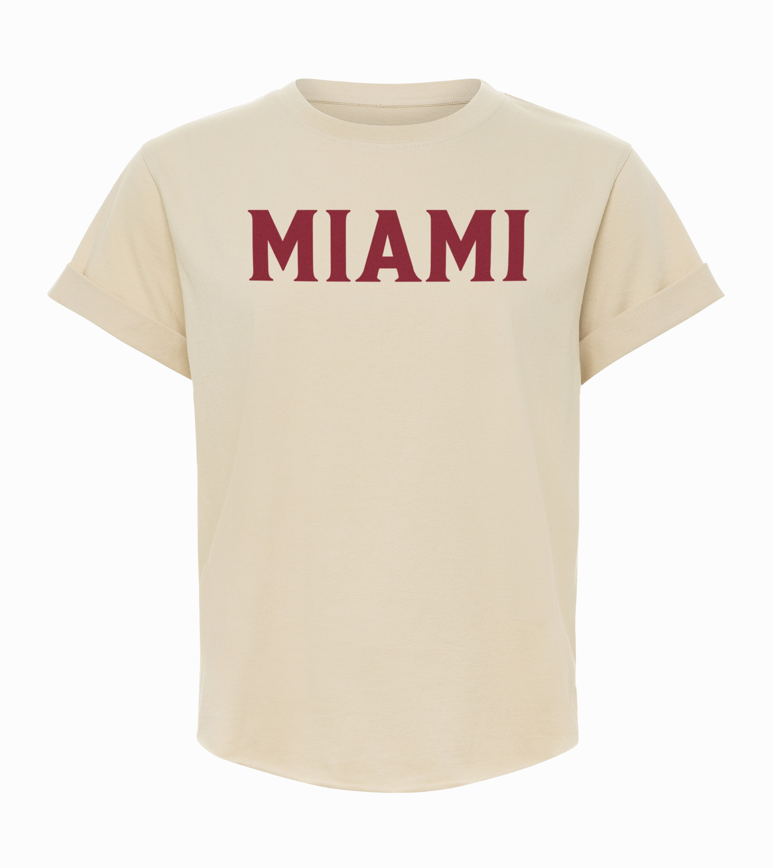 Sportiqe Miami HEAT Beige Women's Tee
