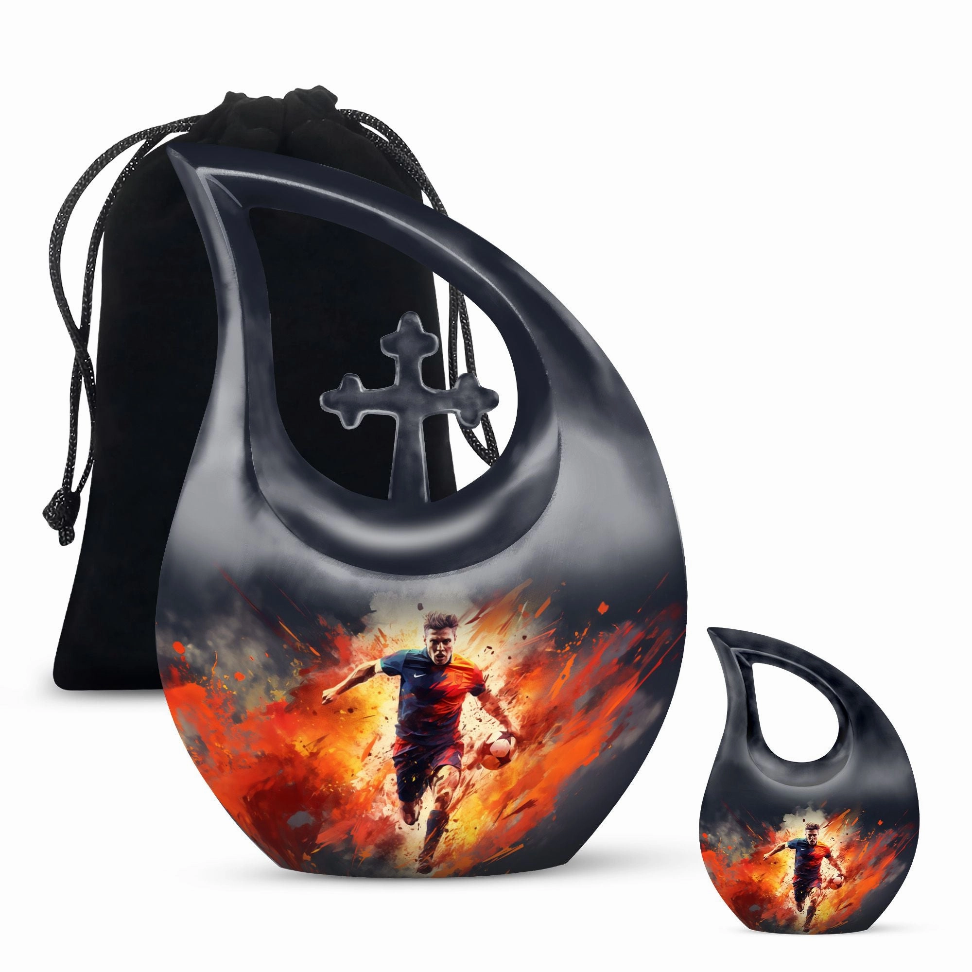 Sports-Theme Memorial Urn, Companion Shared Urn