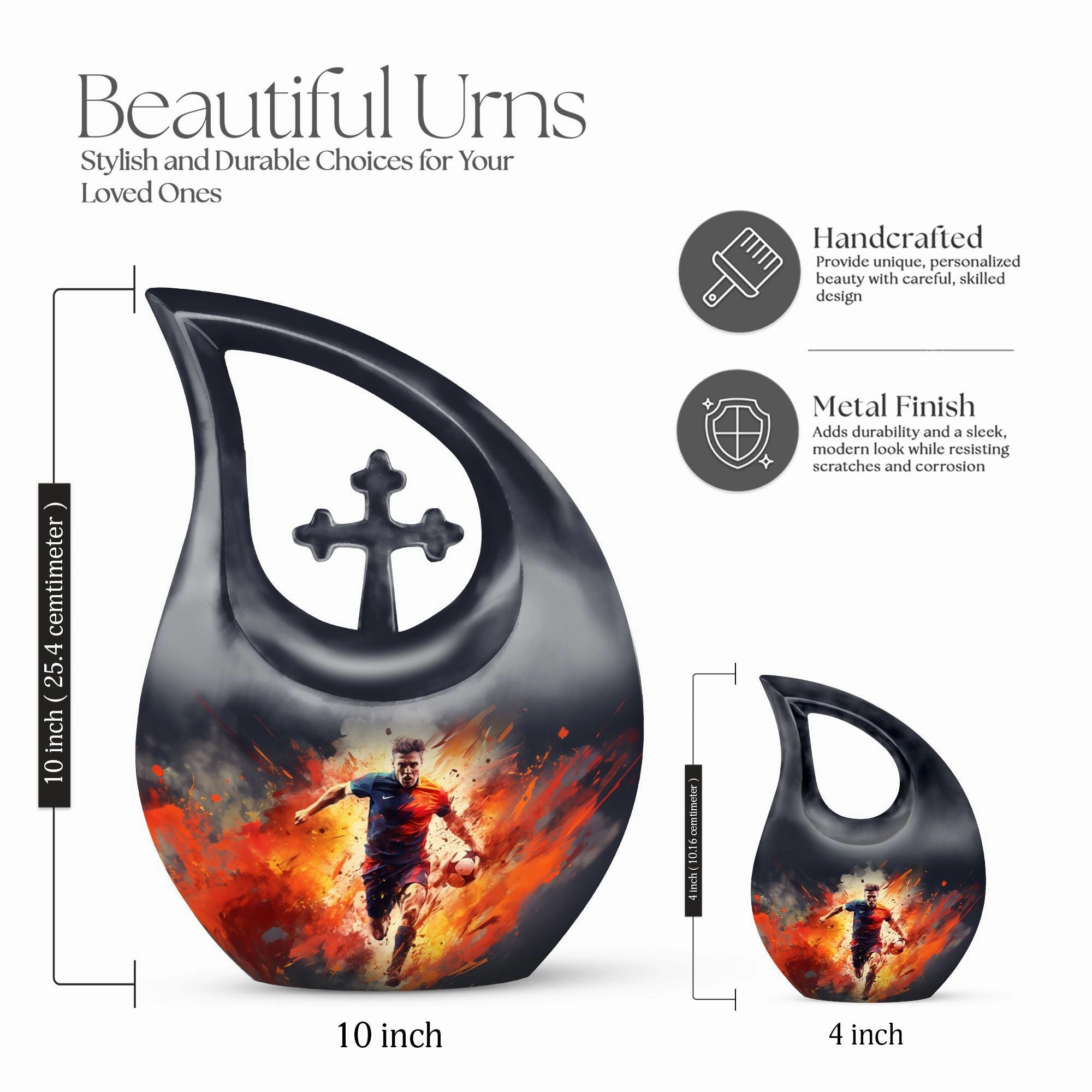 Sports-Theme Memorial Urn, Companion Shared Urn