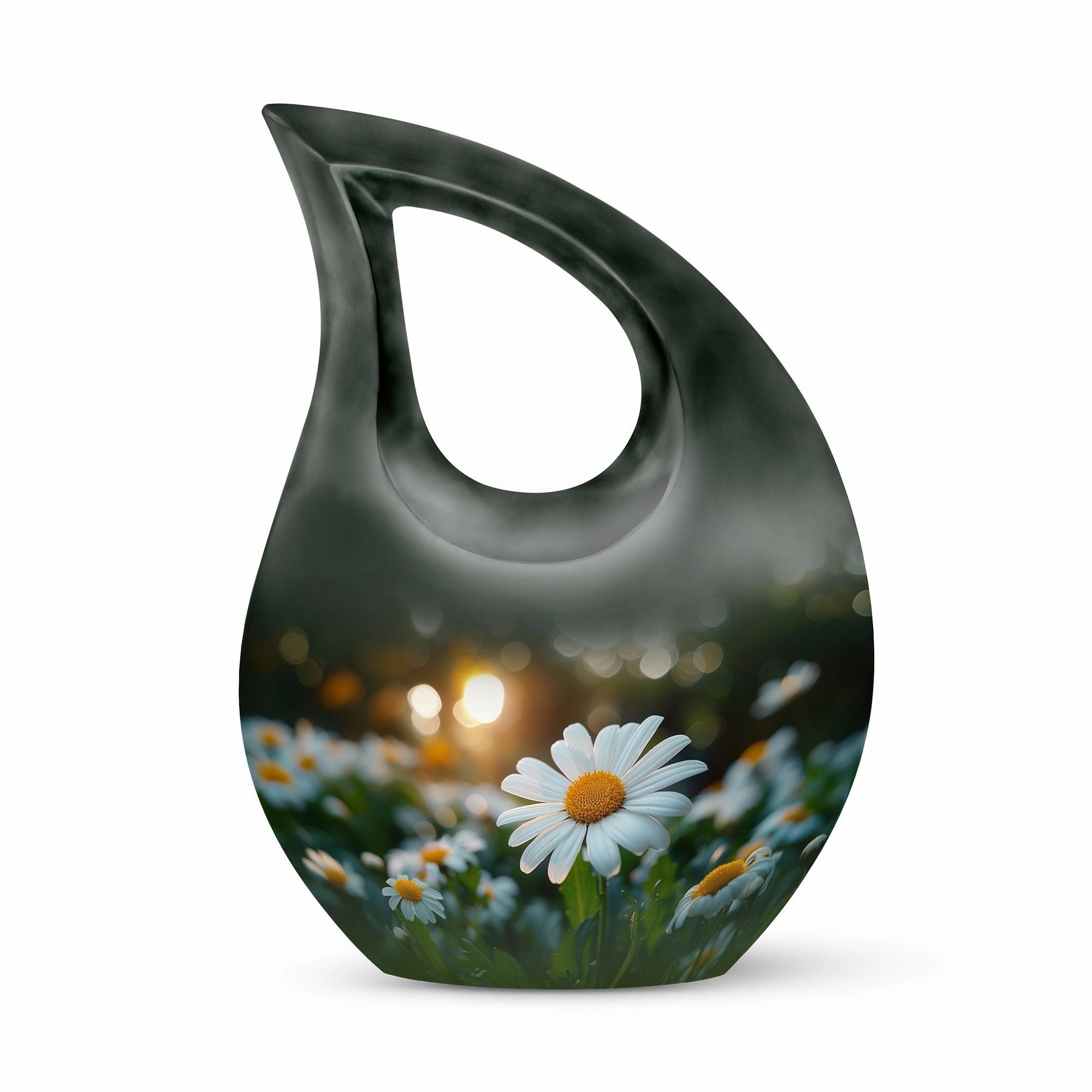 Sunset Glow Cross Drop Urn, A Soothing Memorial For Loved Ones