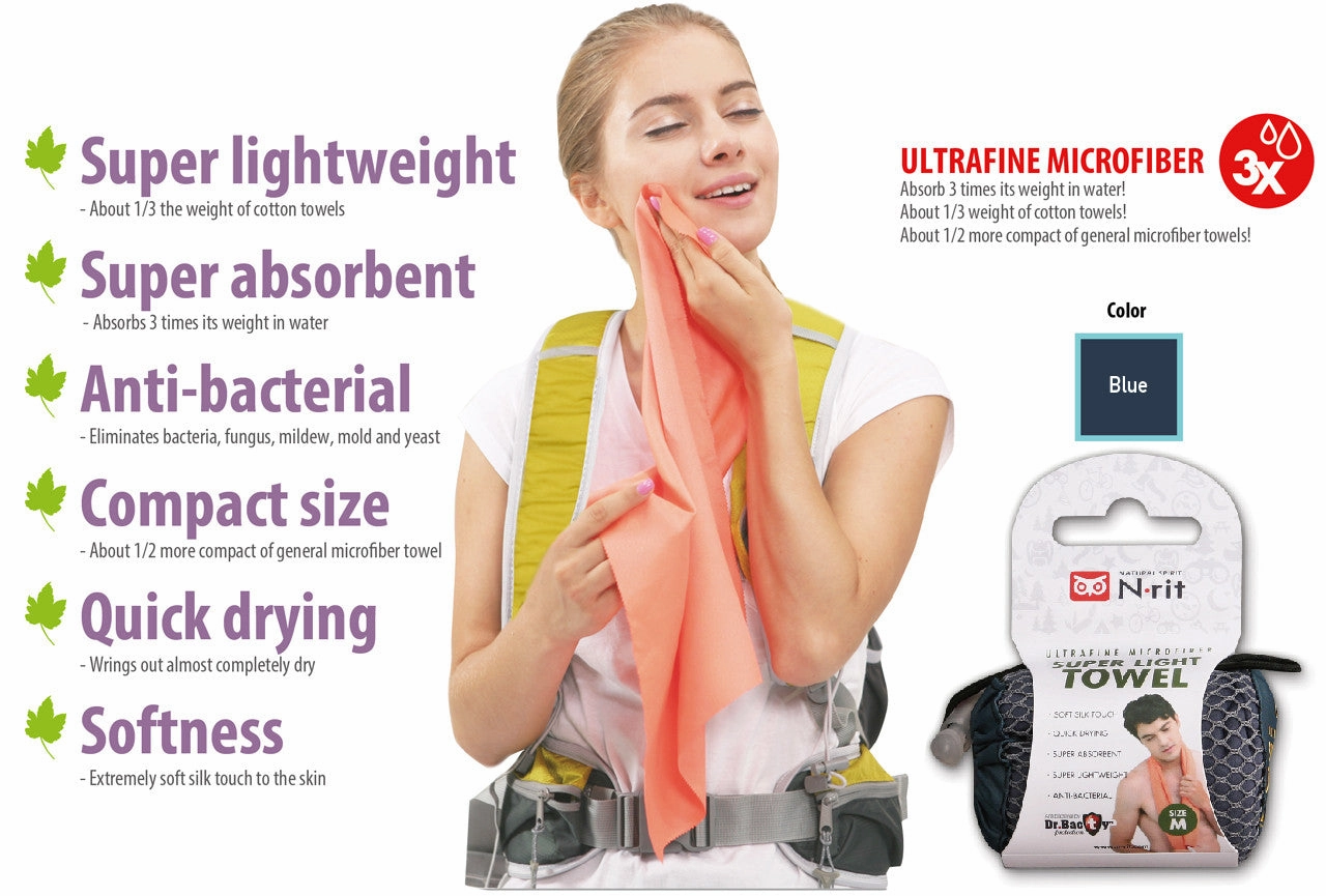 SUPER LIGHT TOWEL - Ultra-fine Microfibre by N-Rit -