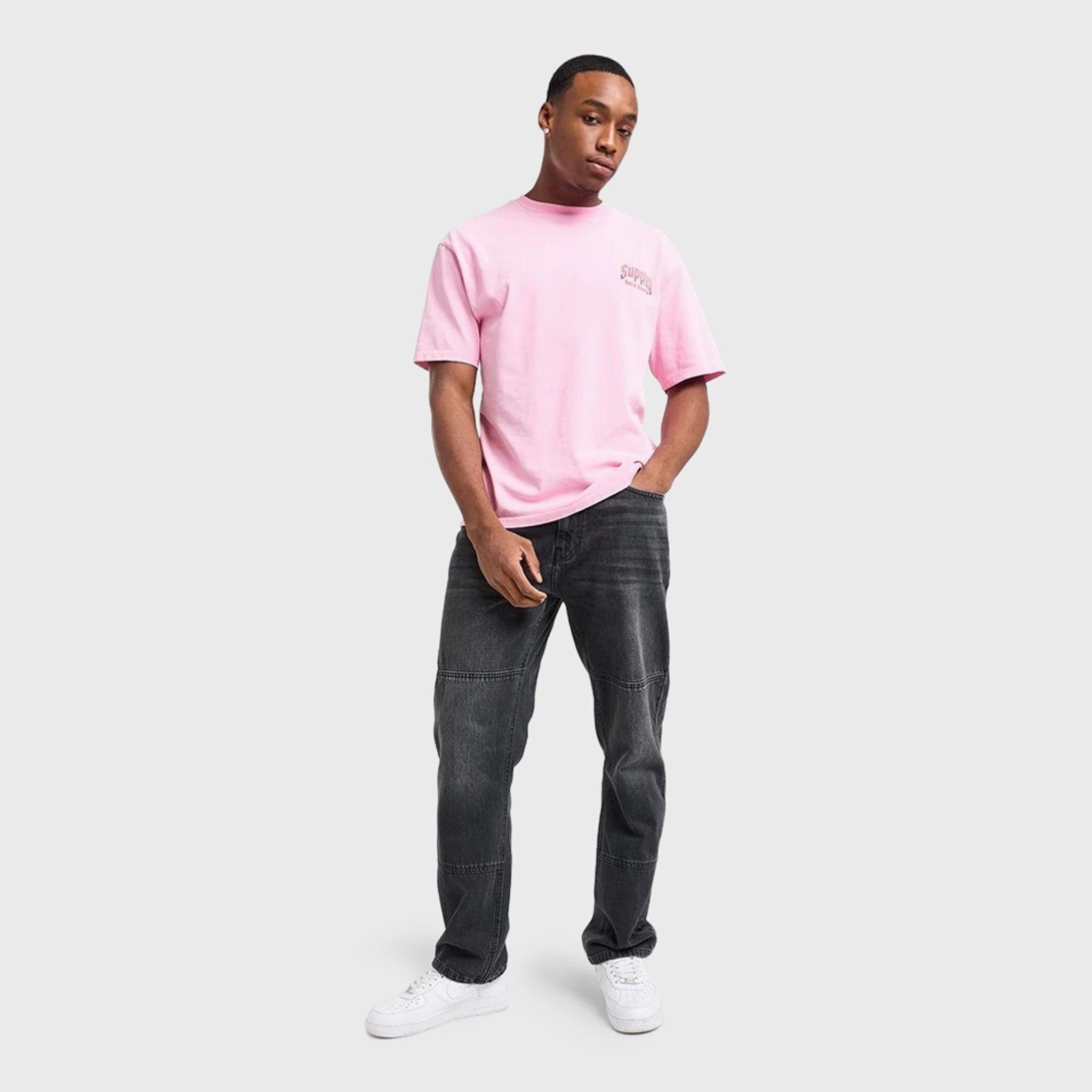 Supply & Demand Relaxed Piper Jeans / Washed Black Denim