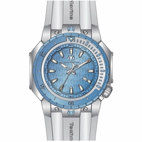 Technomarine Men's Watch - Manta Sea Quartz Light Blue Dial Rubber Strap | TM-224007