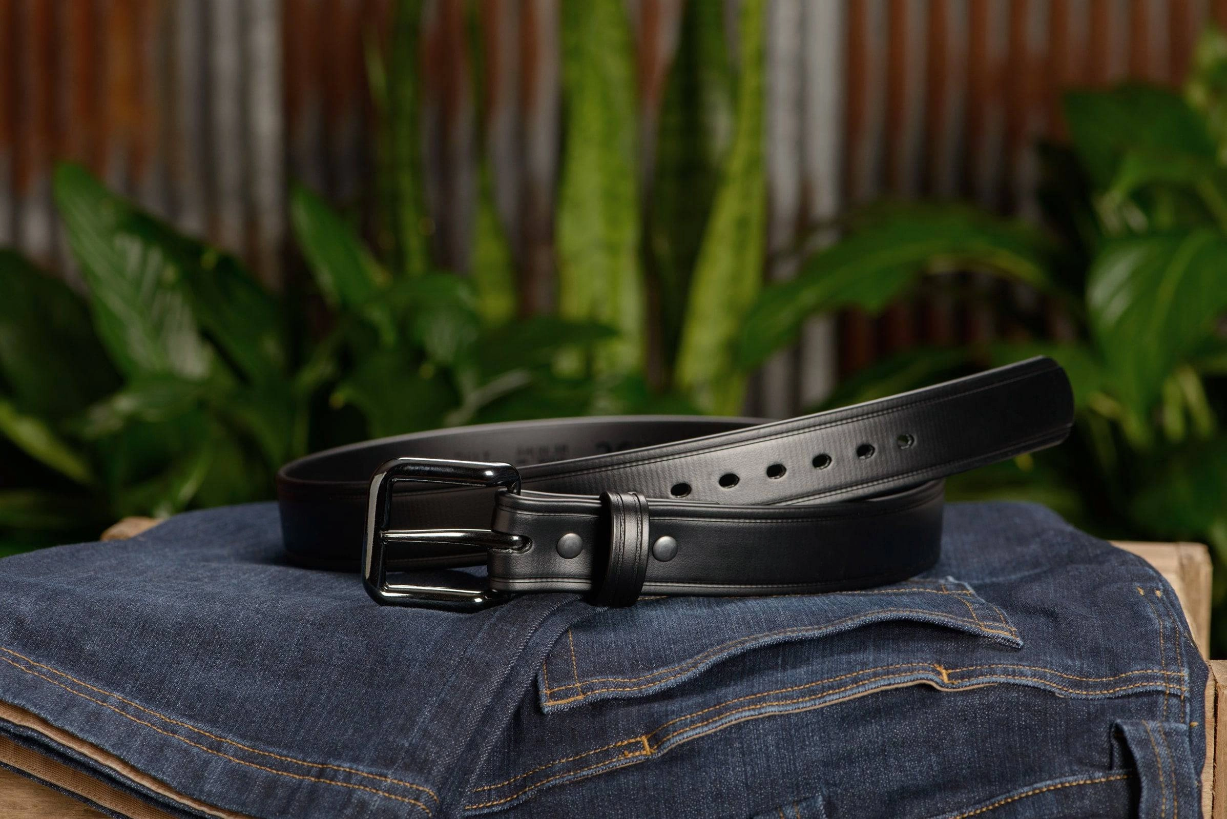 The Hercules Belt™ -  Black Max Thick With Gunmetal Buckle 1.50" (H550BK)