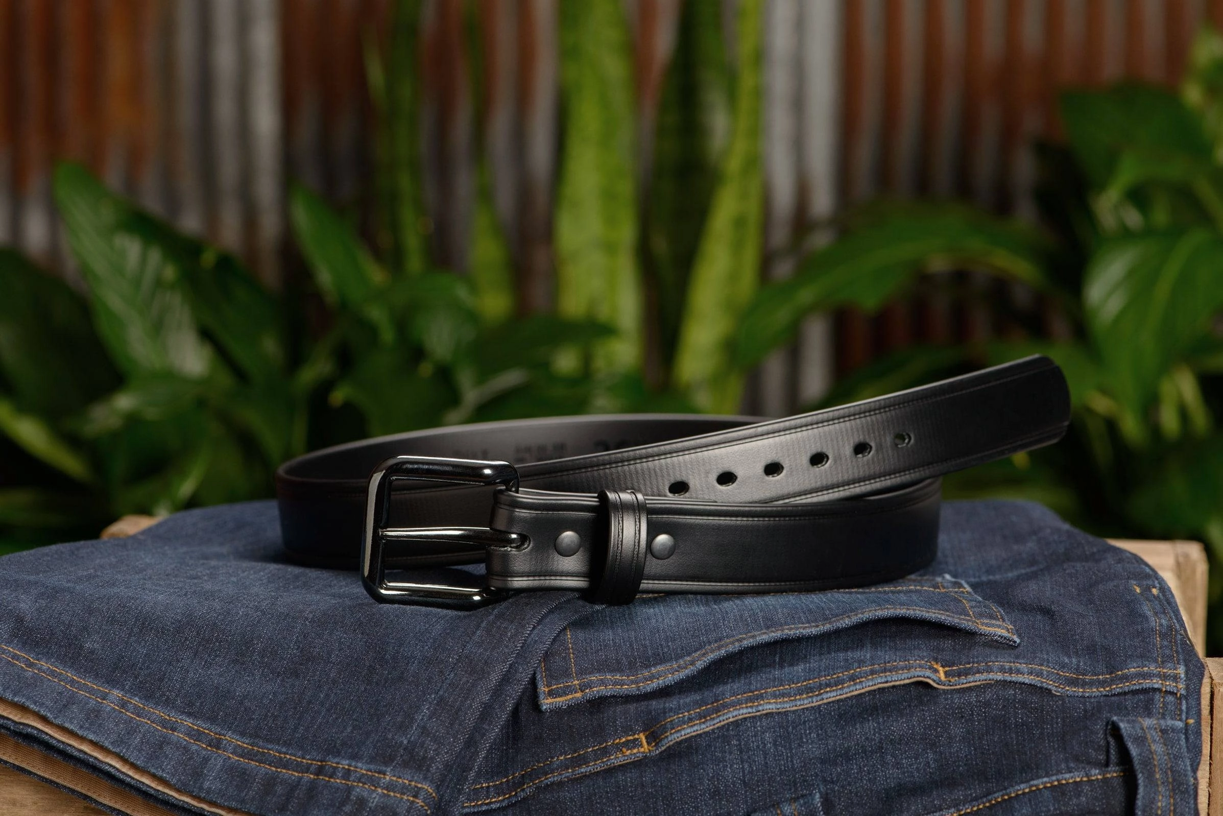 The Hercules Belt™ -  Black Max Thick With Gunmetal Buckle 1.50" (H550BK)
