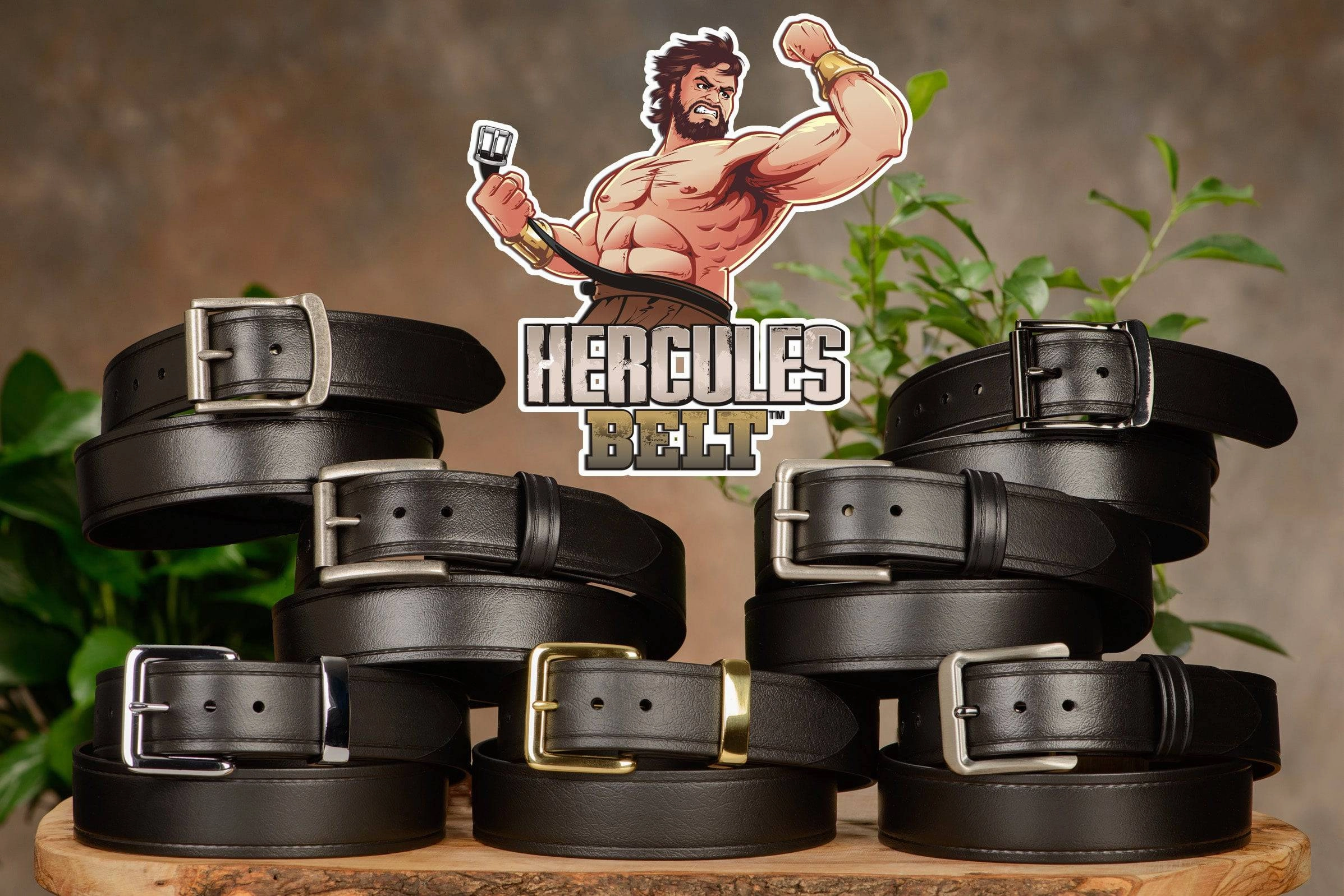 The Hercules Belt™ -  Black With Chrome Buckle And Keeper 1.50" (H300)