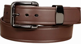 The Hercules Belt™ -  Brown Max Thick With Gunmetal Buckle And Keeper 1.50" (H560BR)
