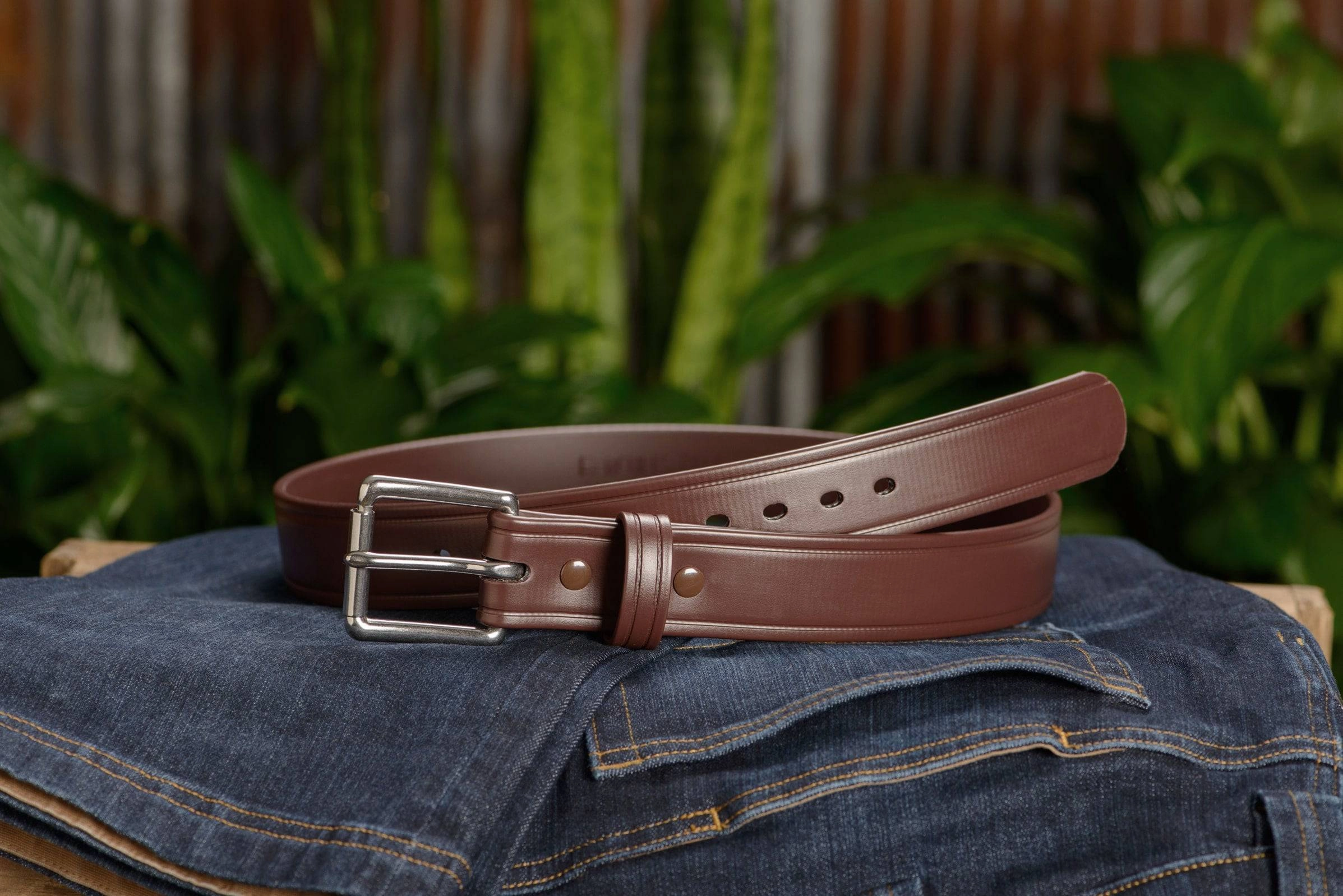 The Hercules Belt™ -  Brown Max Thick With Stainless Buckle 1.50" (H500BR)