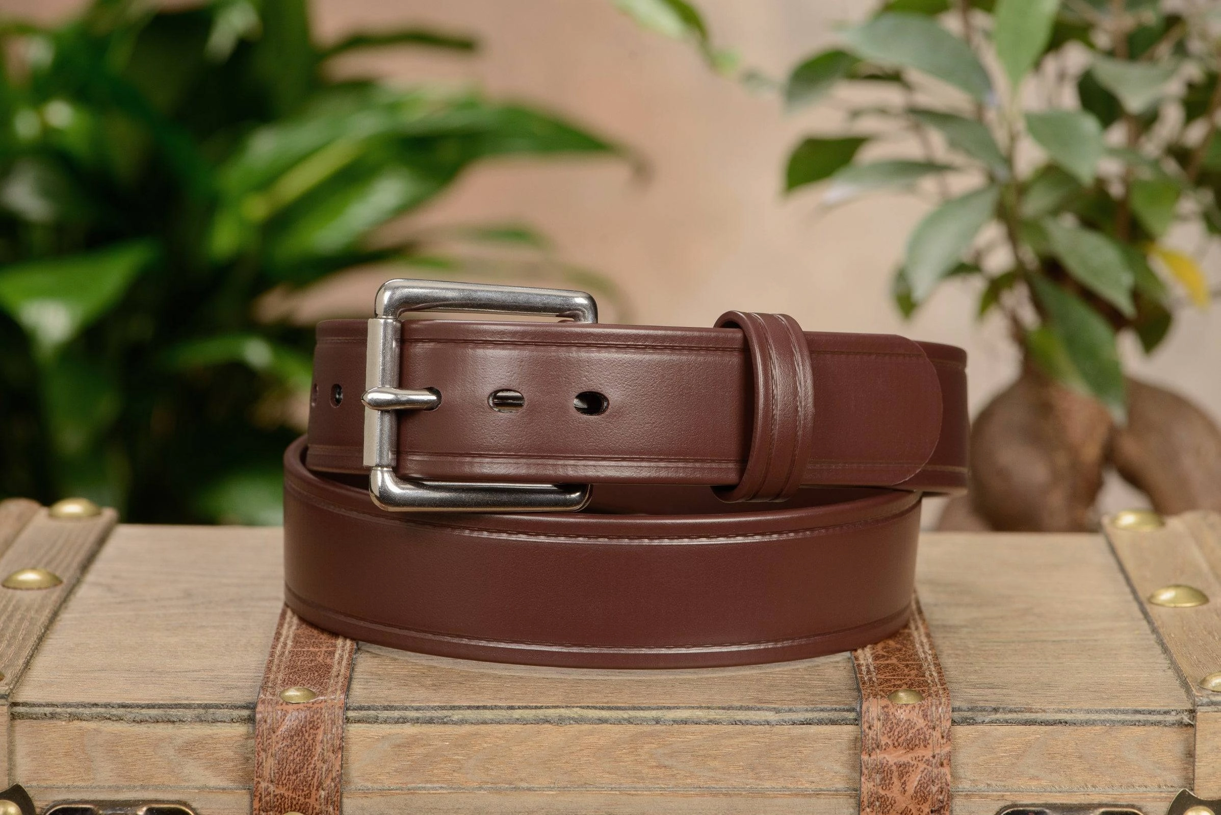 The Hercules Belt™ -  Brown Max Thick With Stainless Buckle 1.50" (H500BR)