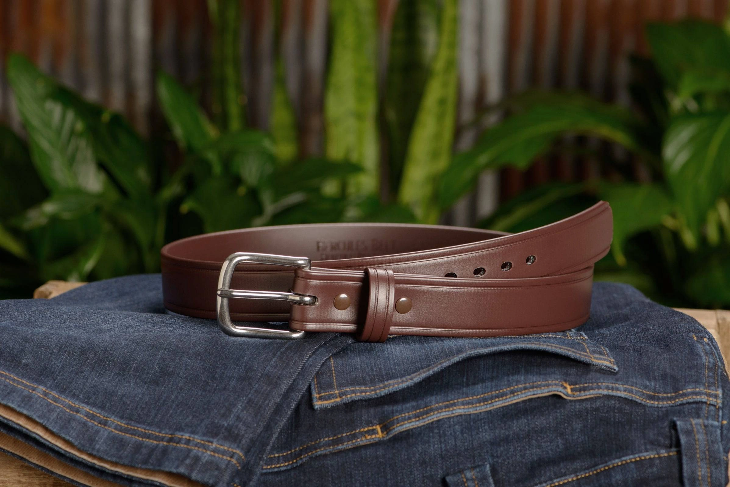 The Hercules Belt™ -  Brown Max Thick With Stainless Buckle 1.50" (H520BR)