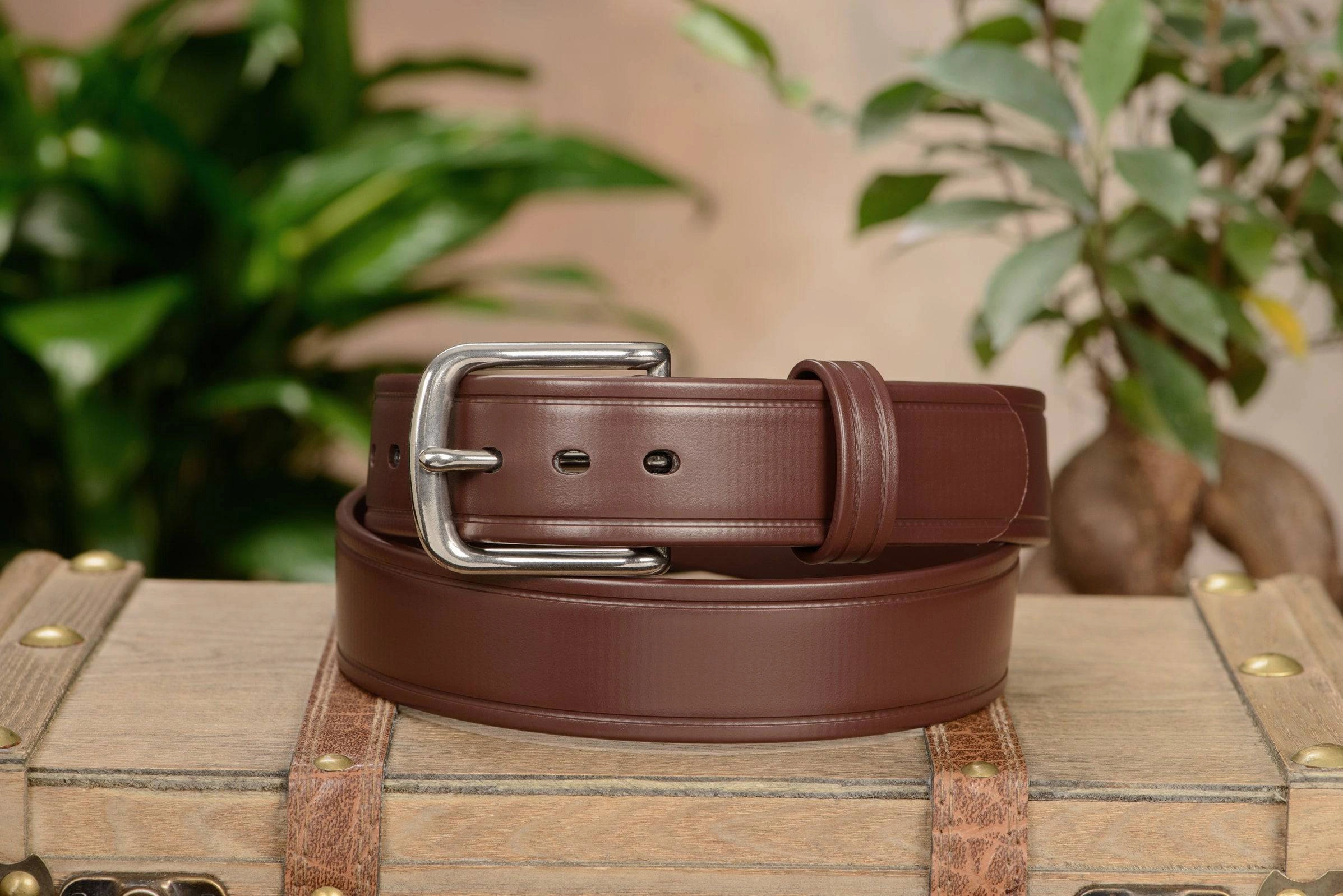 The Hercules Belt™ -  Brown Max Thick With Stainless Buckle 1.50" (H520BR)