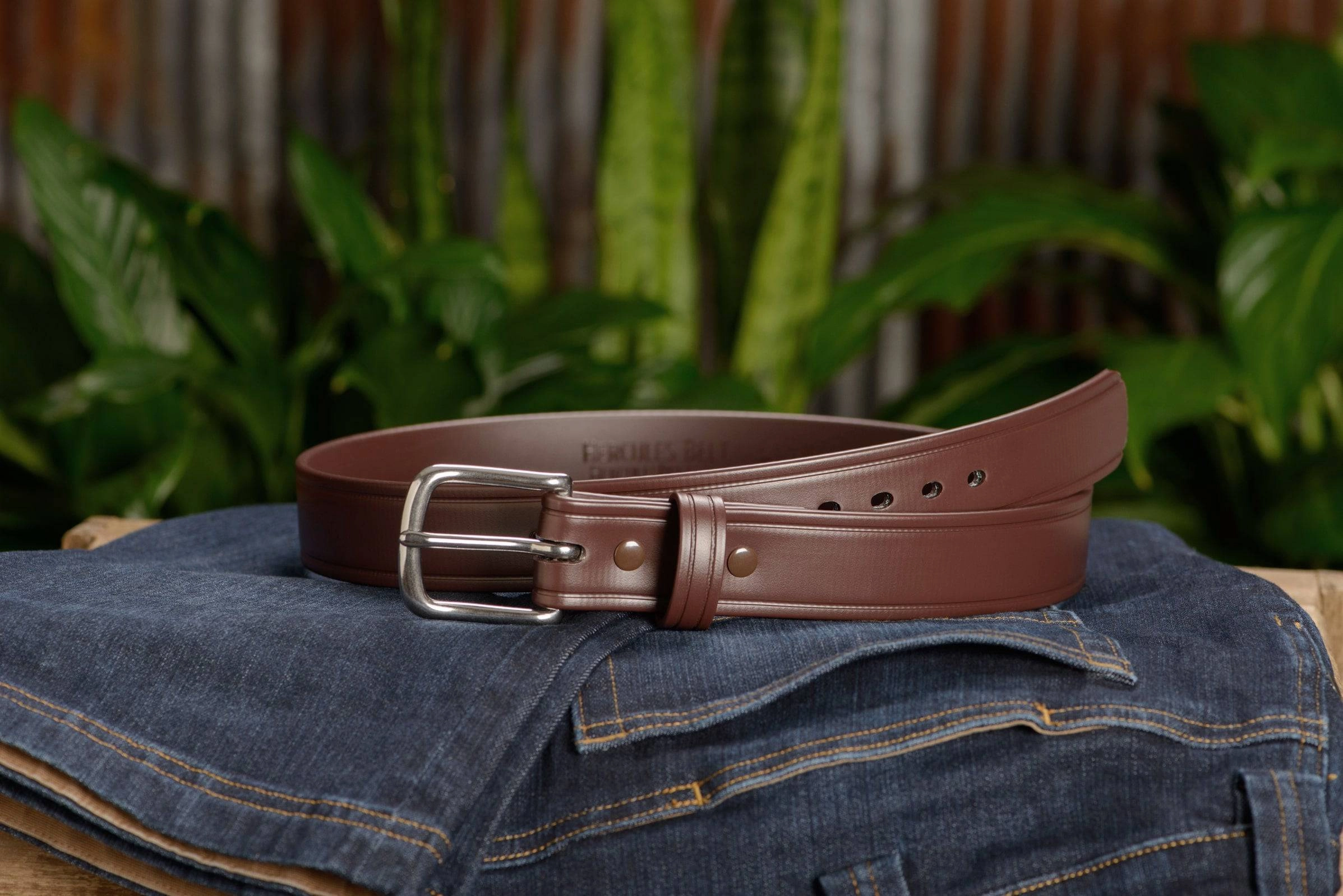 The Hercules Belt™ -  Brown Max Thick With Stainless Buckle 1.50" (H520BR)