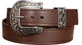 The Hercules Belt™ -  Brown Max Thick With Western Buckle And Keeper 1.50" (H570BR)