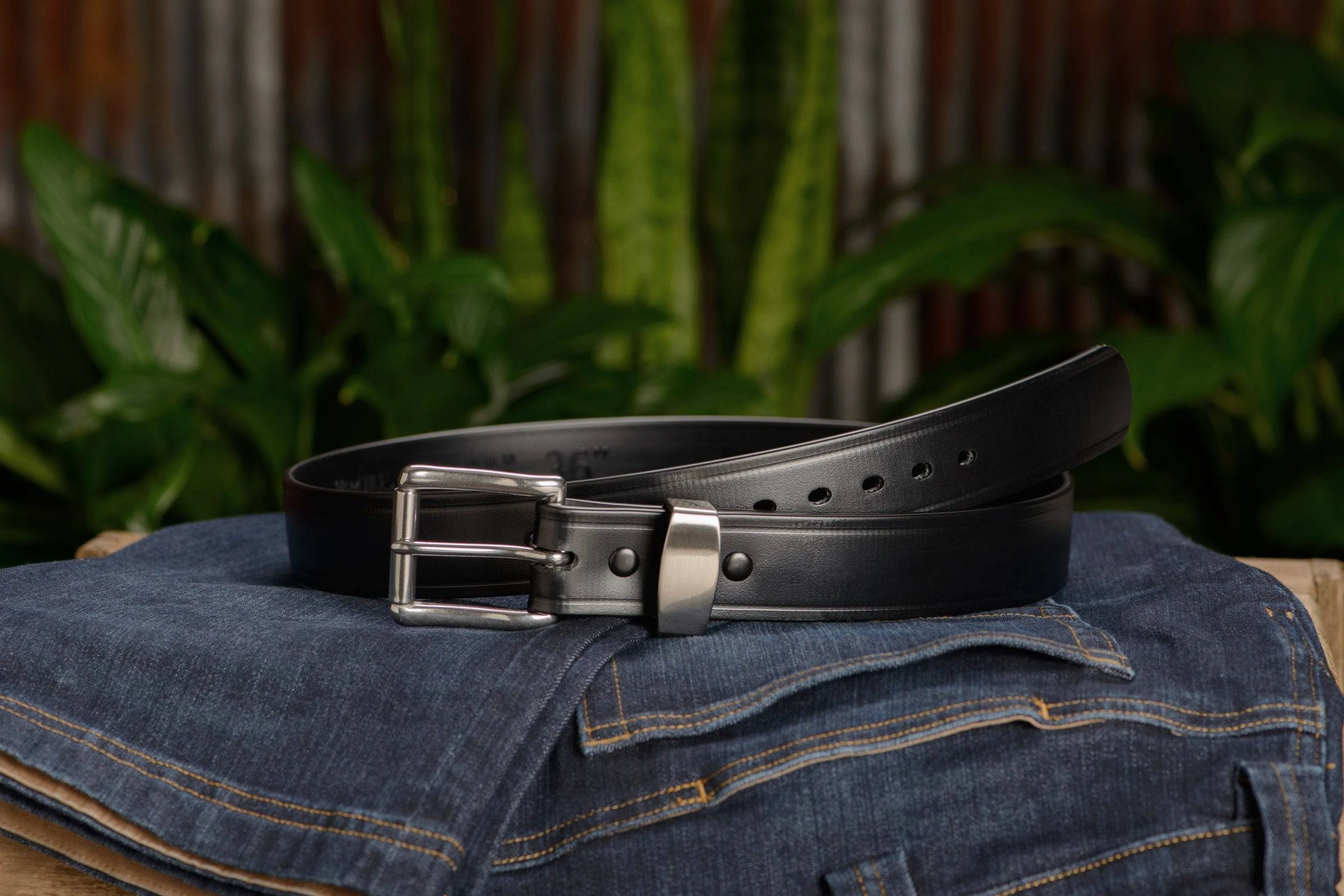 The Hercules Belt™ - Black Max Thick With Stainless Elongated Buckle And Keeper 1.50" (H510BK)