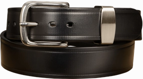 The Hercules Belt™ - Black Max Thick With Stainless Rounded Buckle And Keeper 1.50" (H530BK)