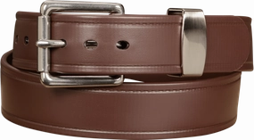 The Hercules Belt™ - Brown Max Thick With Stainless Elongated Buckle And Keeper 1.50" (H510BR)