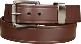 The Hercules Belt™ - Brown Max Thick With Stainless Elongated Buckle And Keeper 1.50" (H510BR)
