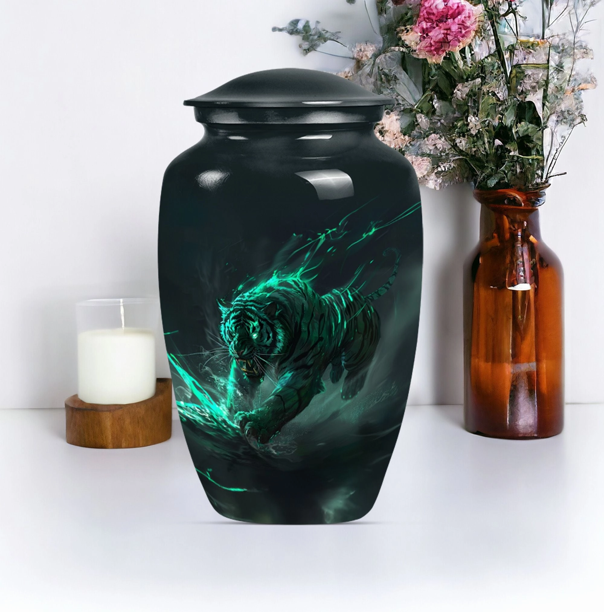 Tiger Urn: A Touching Memorial Urn for Mother's Cremation Ashes
