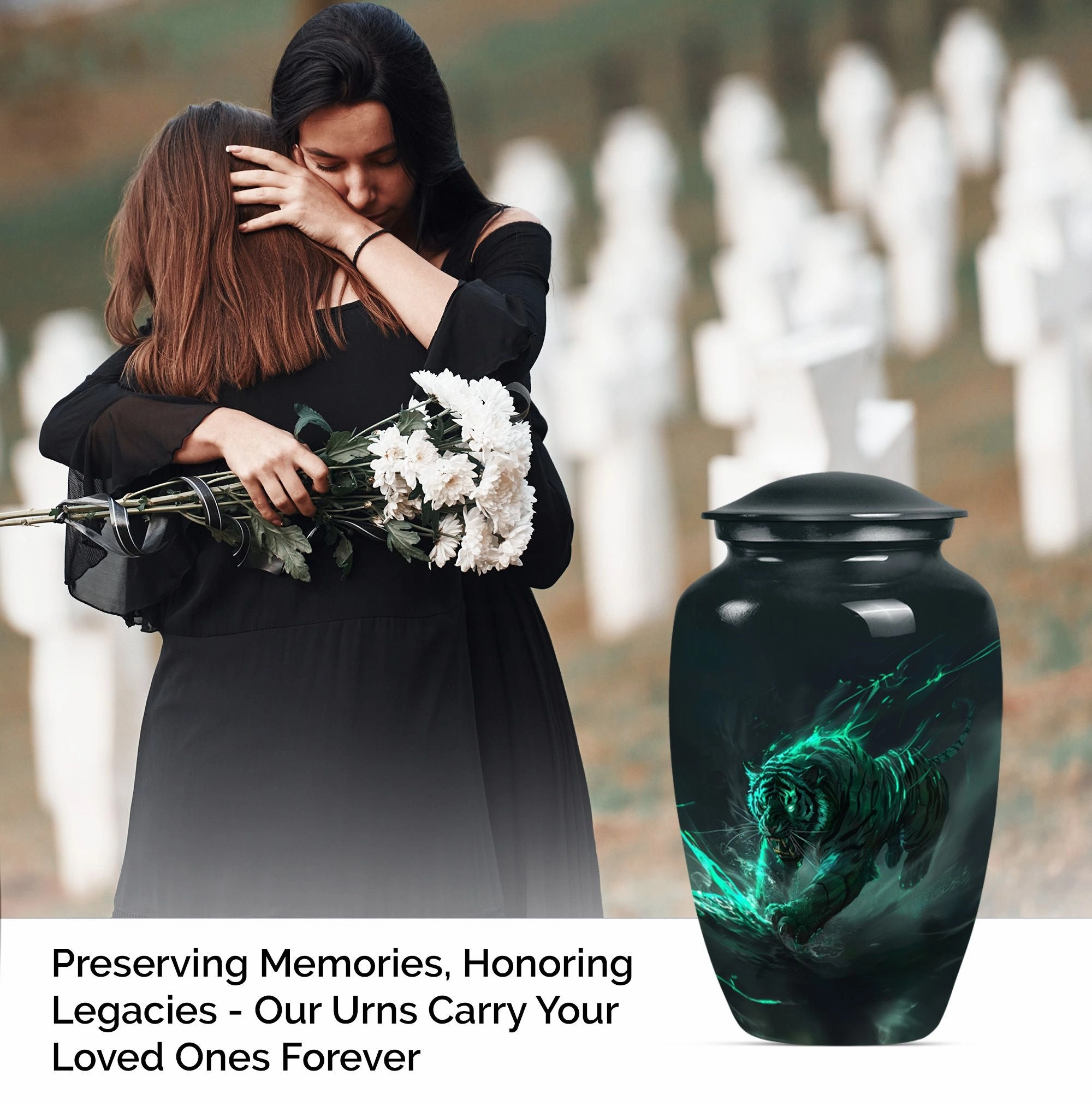 Tiger Urn: A Touching Memorial Urn for Mother's Cremation Ashes