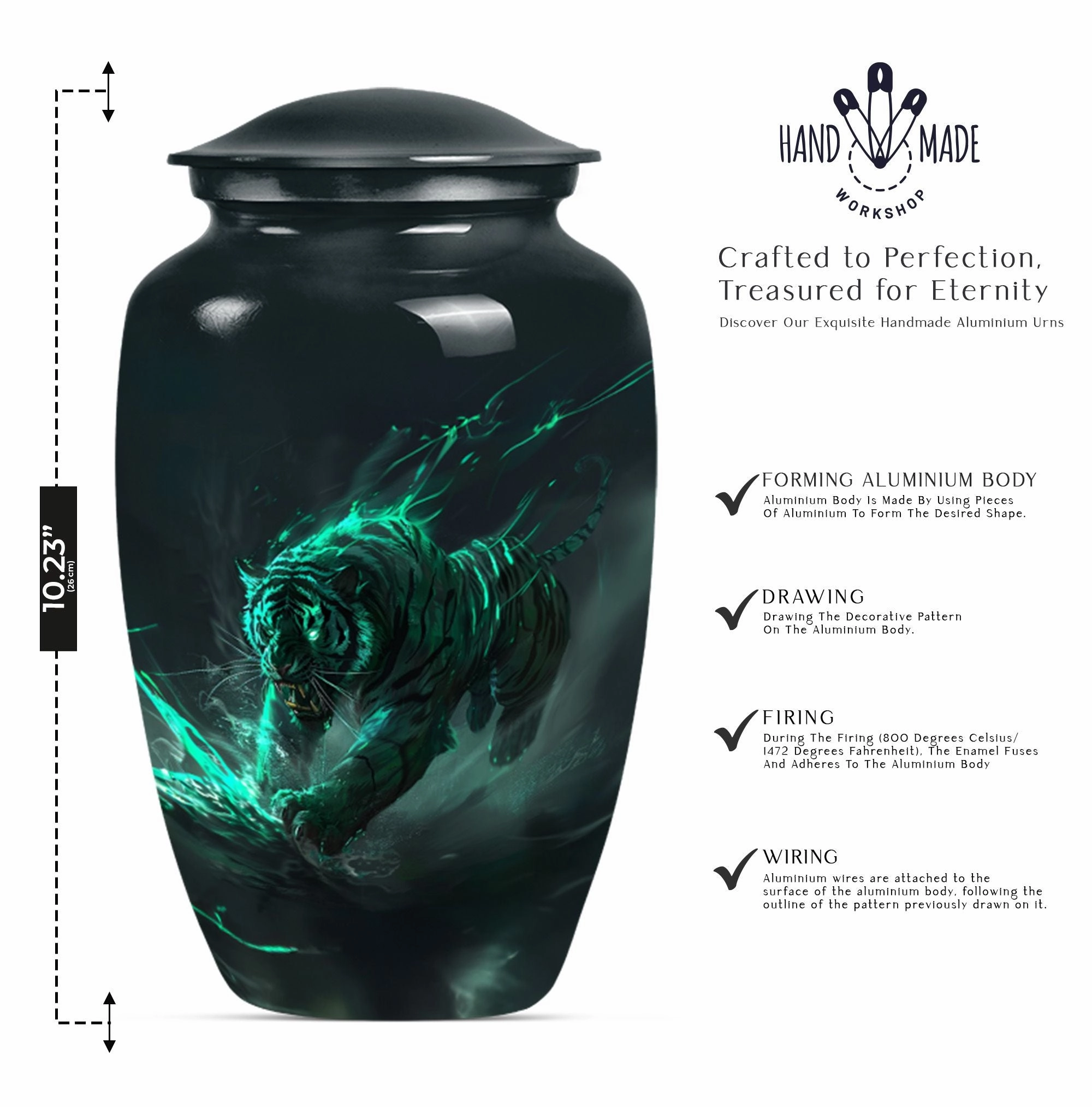 Tiger Urn: A Touching Memorial Urn for Mother's Cremation Ashes