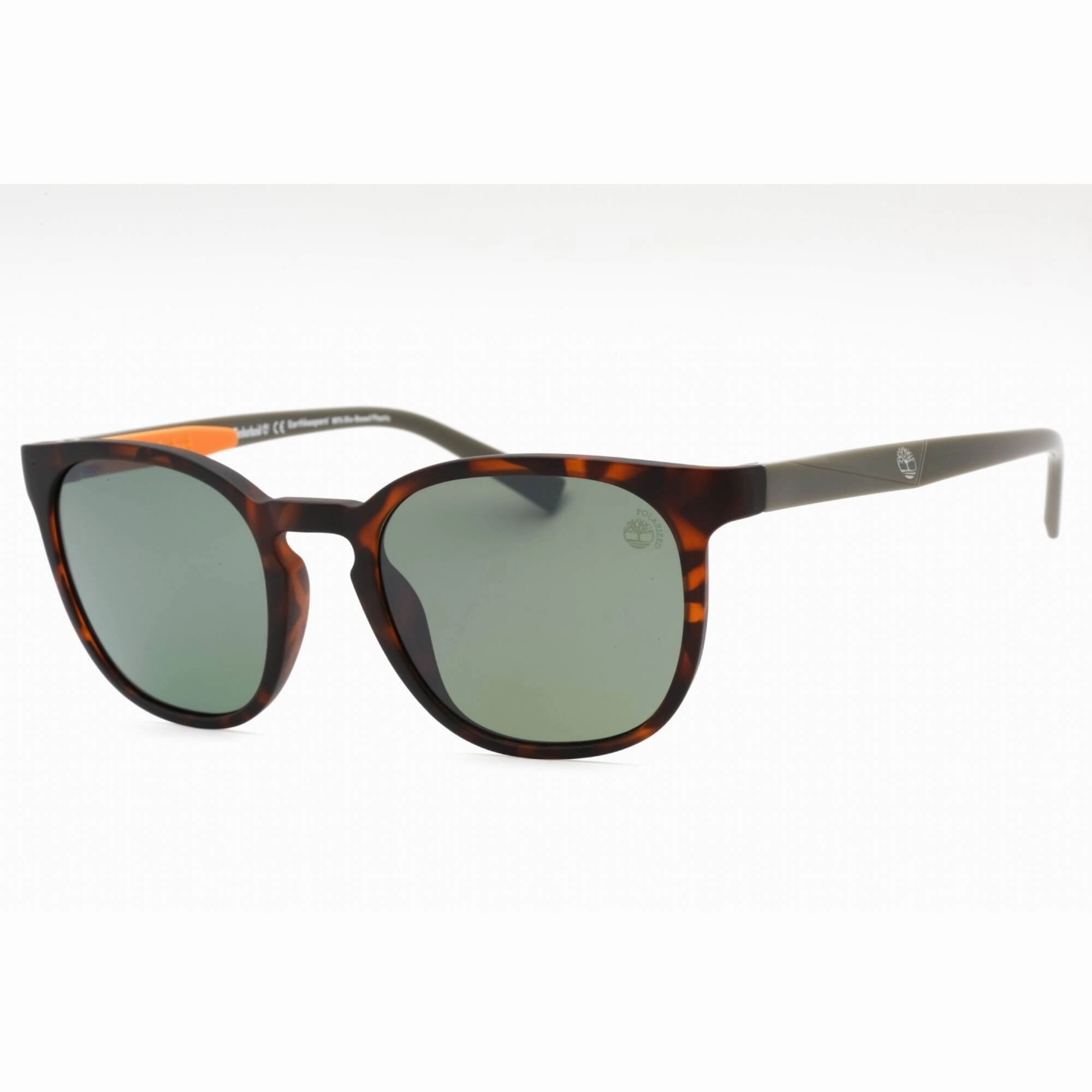 Timberland Men's Sunglasses - Dark Havana Plastic Oval Full Rim Frame | TB9274 52H