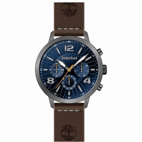 Timberland Men's Watch - Dress Sport Dark Blue Dial Dark Brown Strap | TDWGF2182203