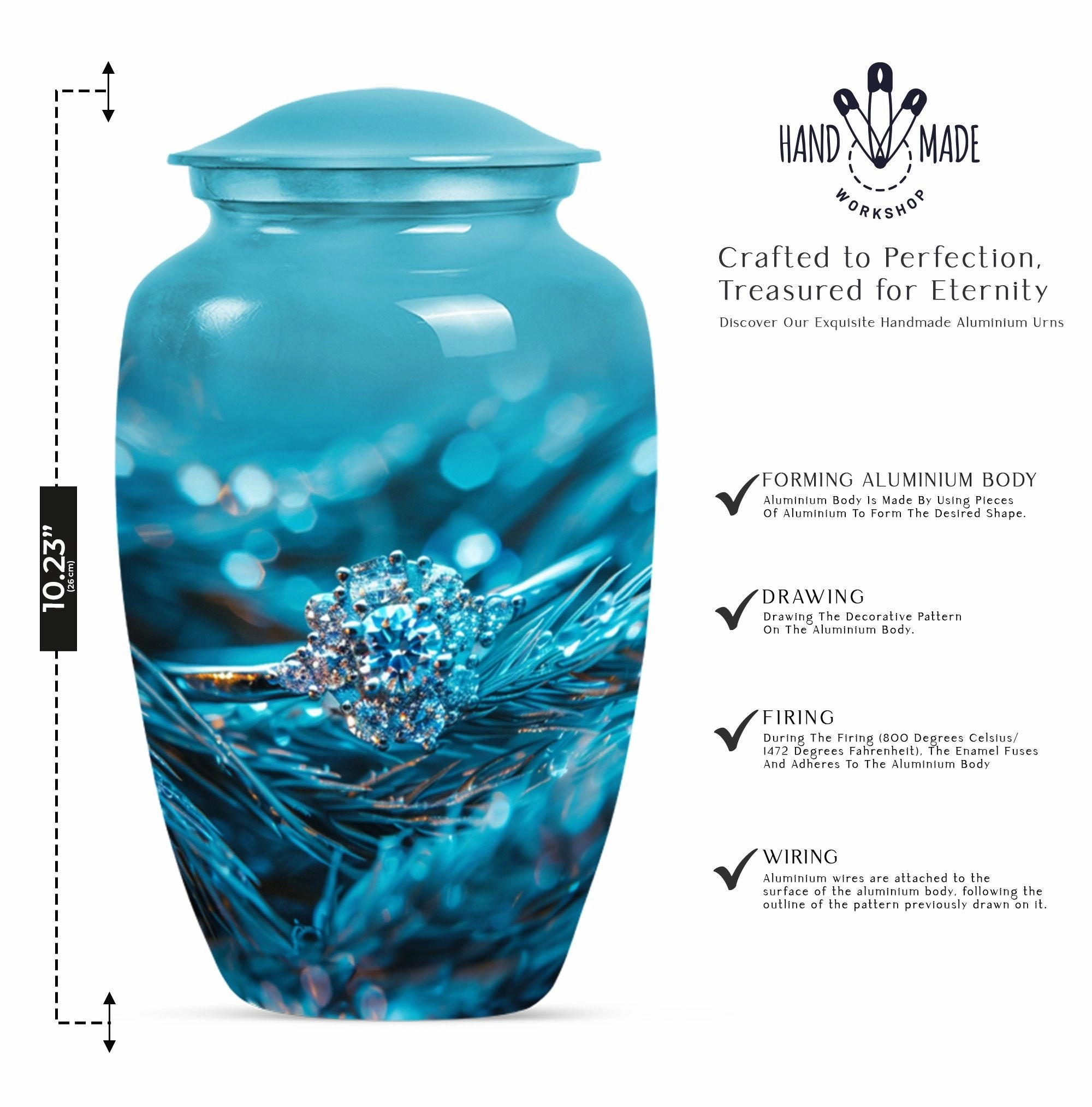 Timeless Hearts Ring Cremation Urn: Loving Memories in a Keepsake