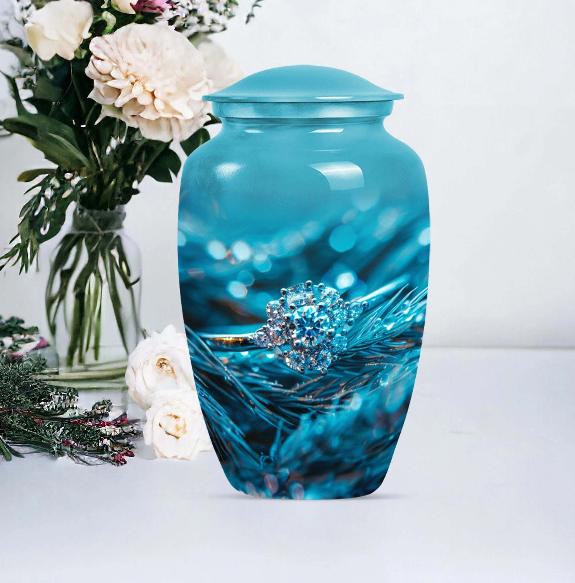 Timeless Hearts Ring Cremation Urn: Loving Memories in a Keepsake