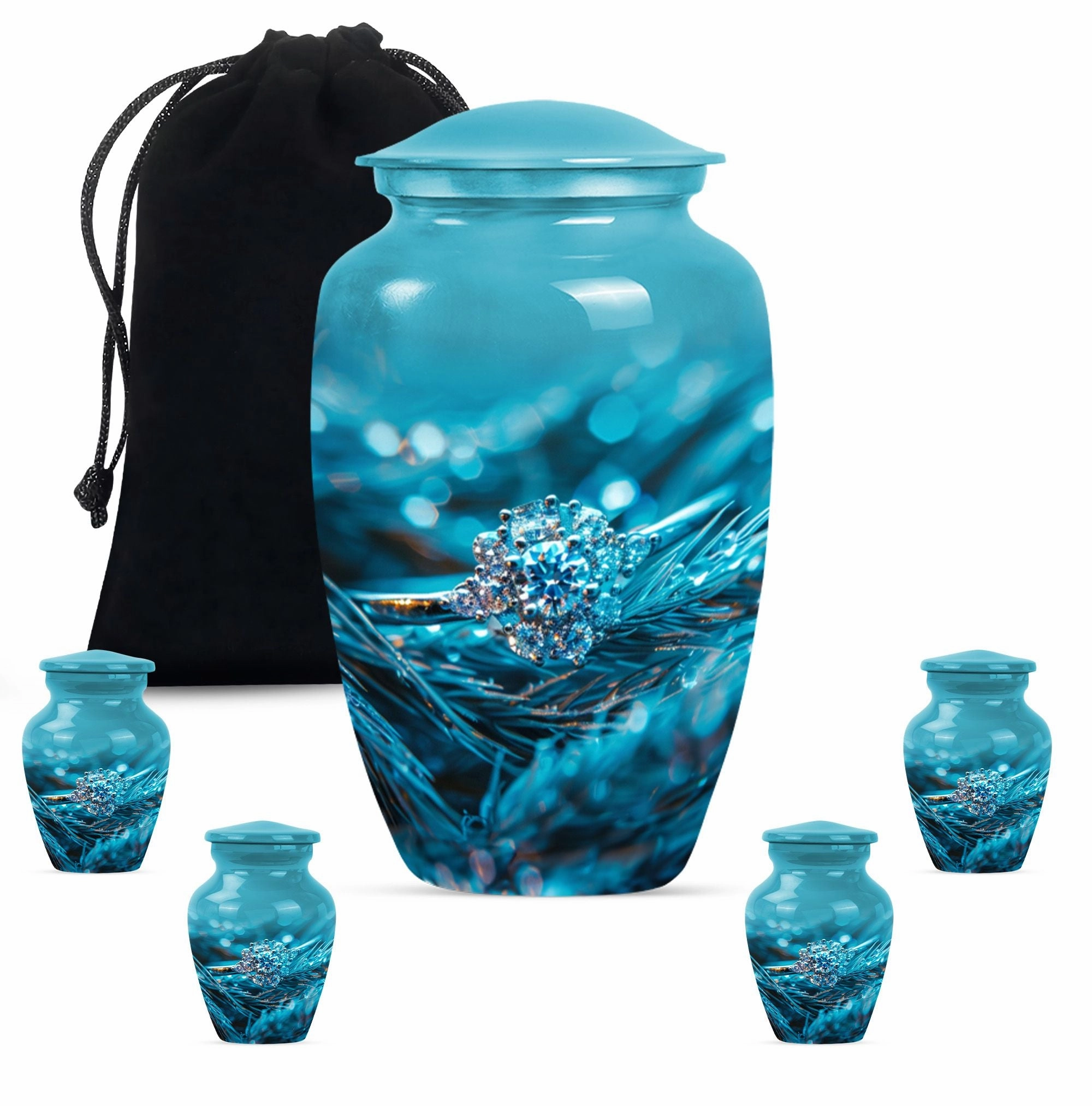 Timeless Hearts Ring Cremation Urn: Loving Memories in a Keepsake