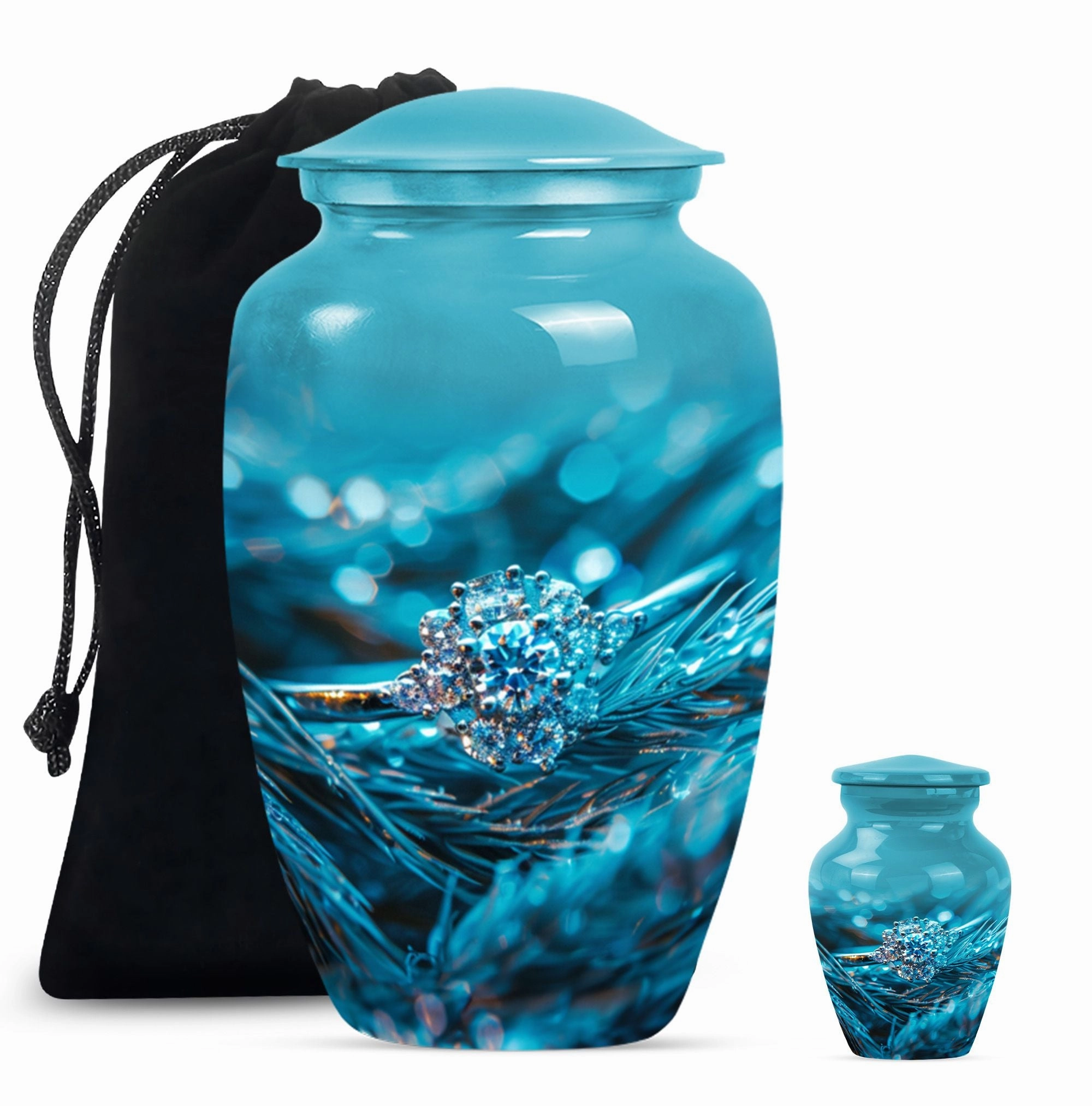 Timeless Hearts Ring Cremation Urn: Loving Memories in a Keepsake