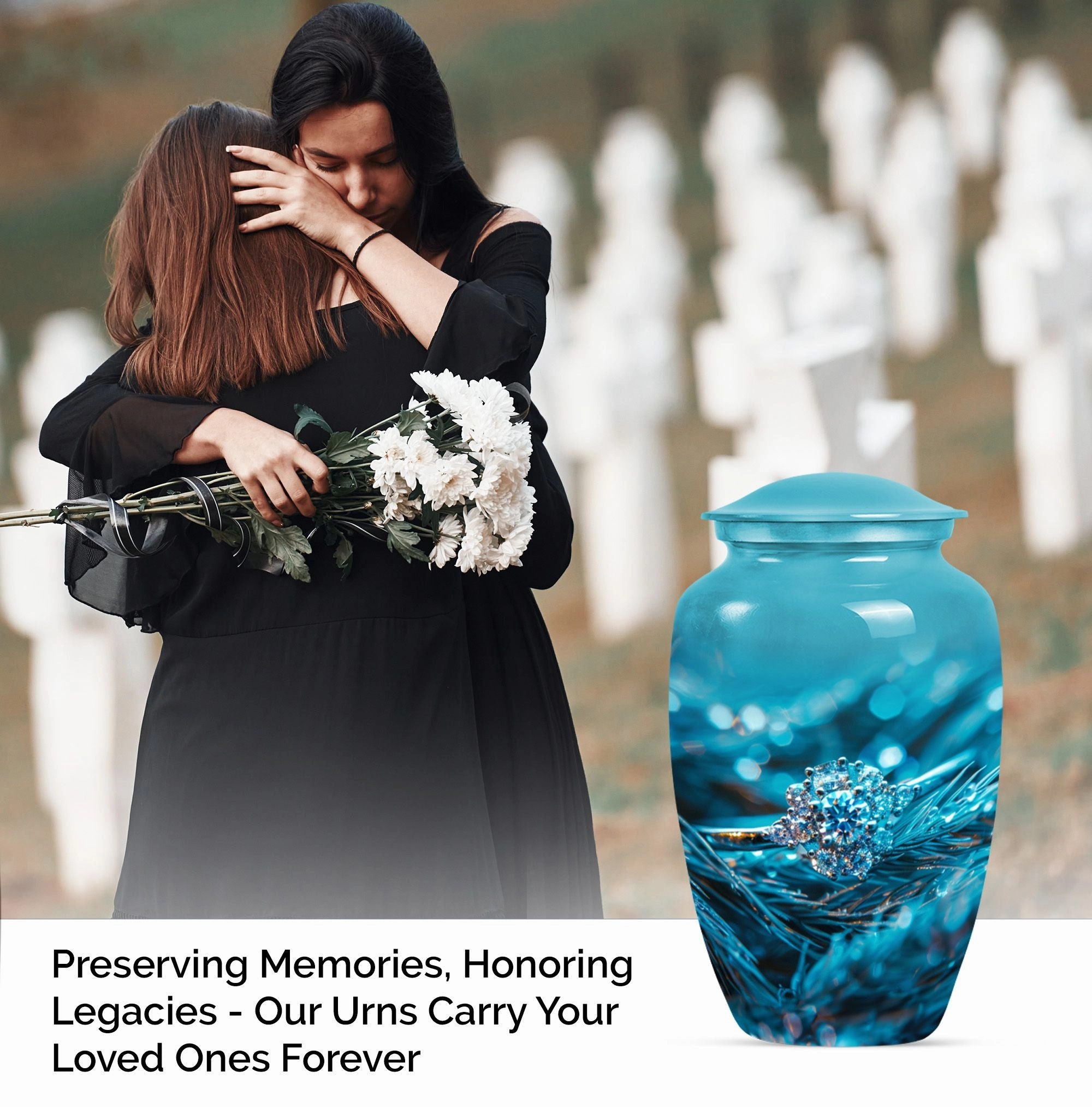 Timeless Hearts Ring Cremation Urn: Loving Memories in a Keepsake