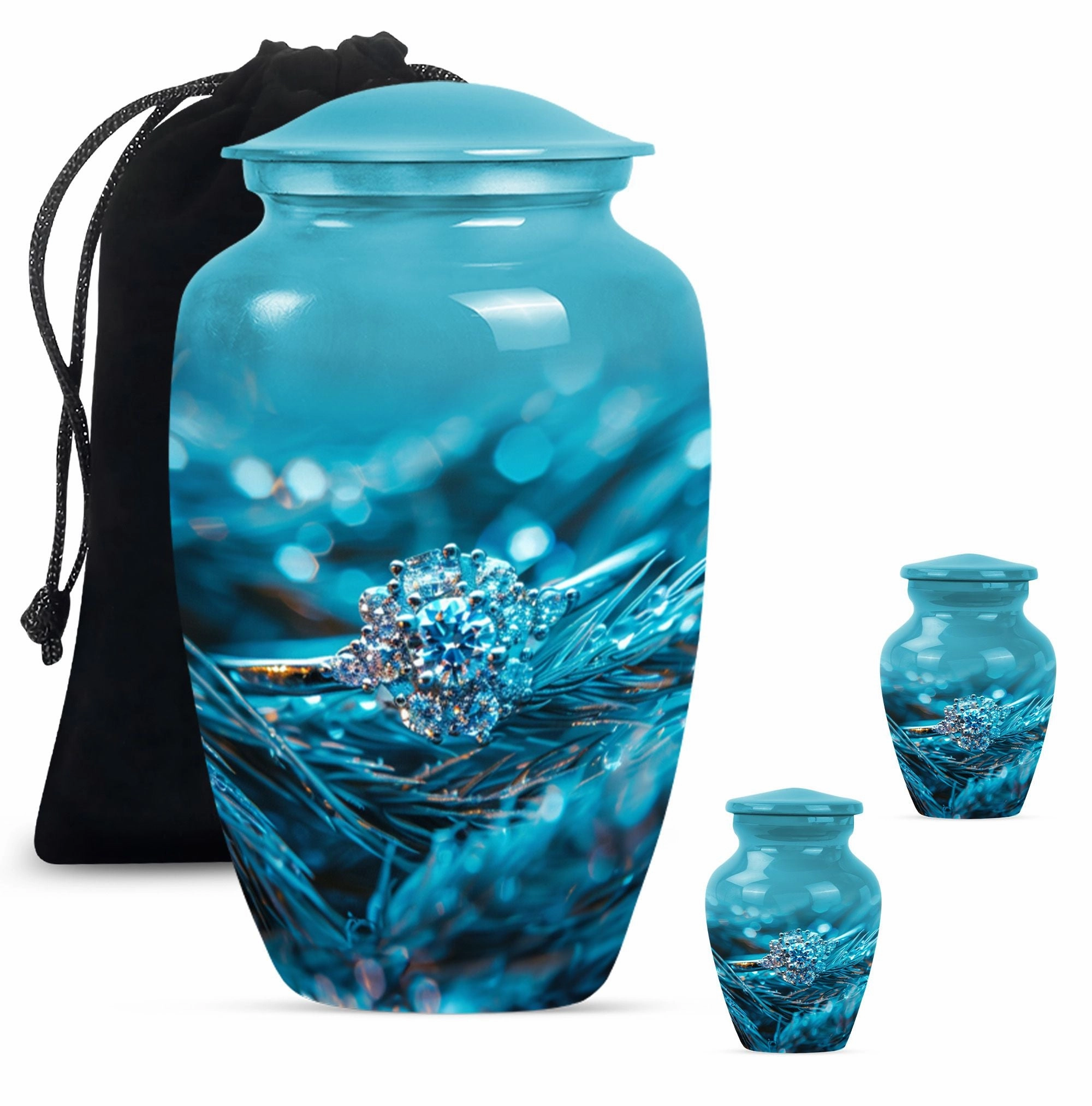 Timeless Hearts Ring Cremation Urn: Loving Memories in a Keepsake