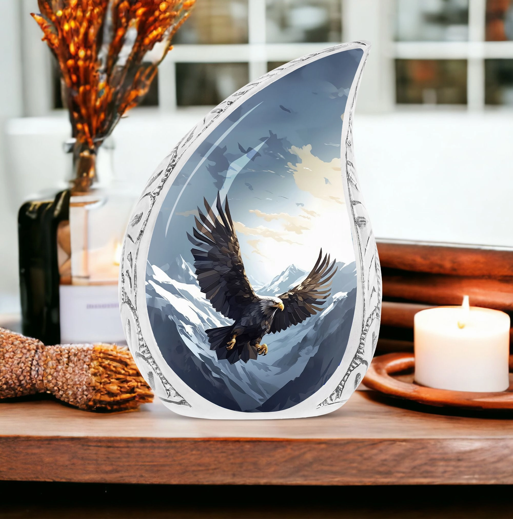 Timeless Remembrance - Flying Eagle Cremation Urn for Eternal Rest