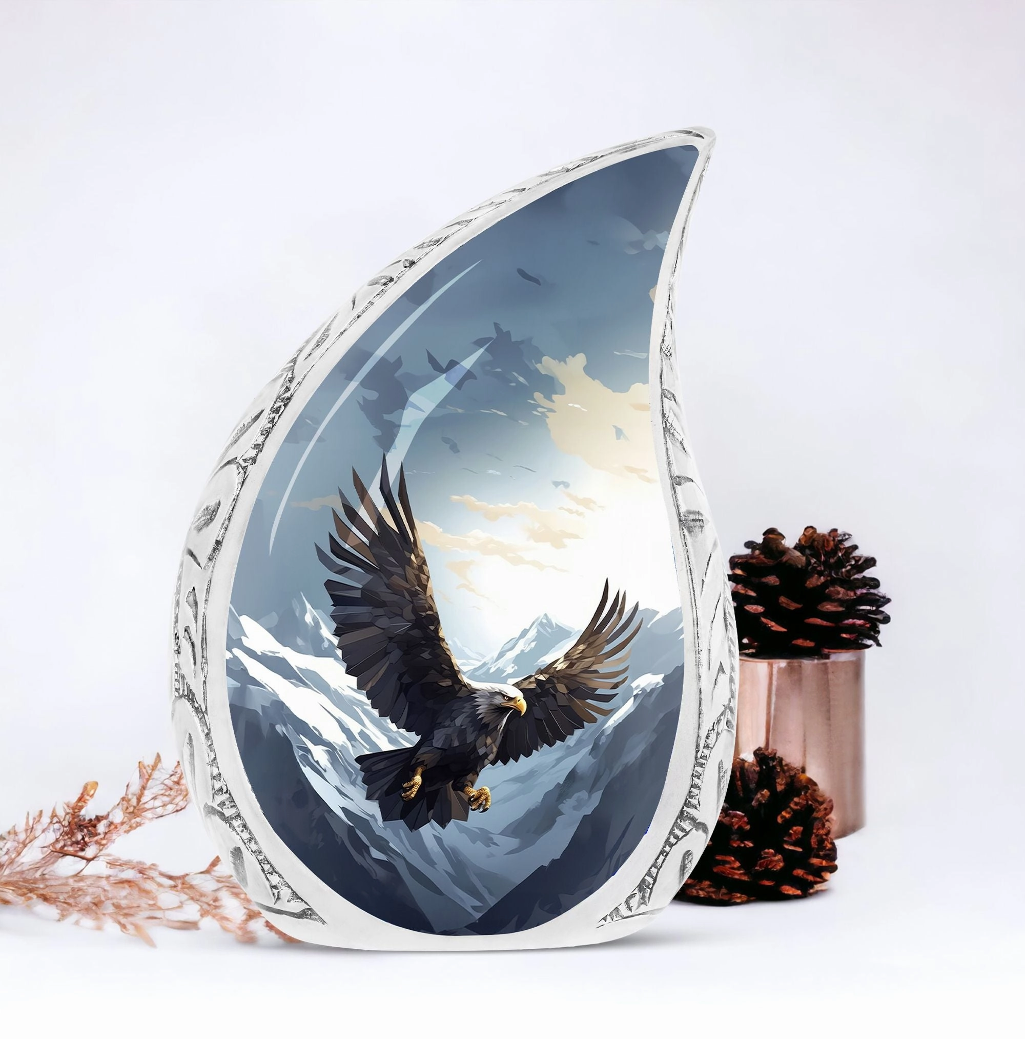 Timeless Remembrance - Flying Eagle Cremation Urn for Eternal Rest