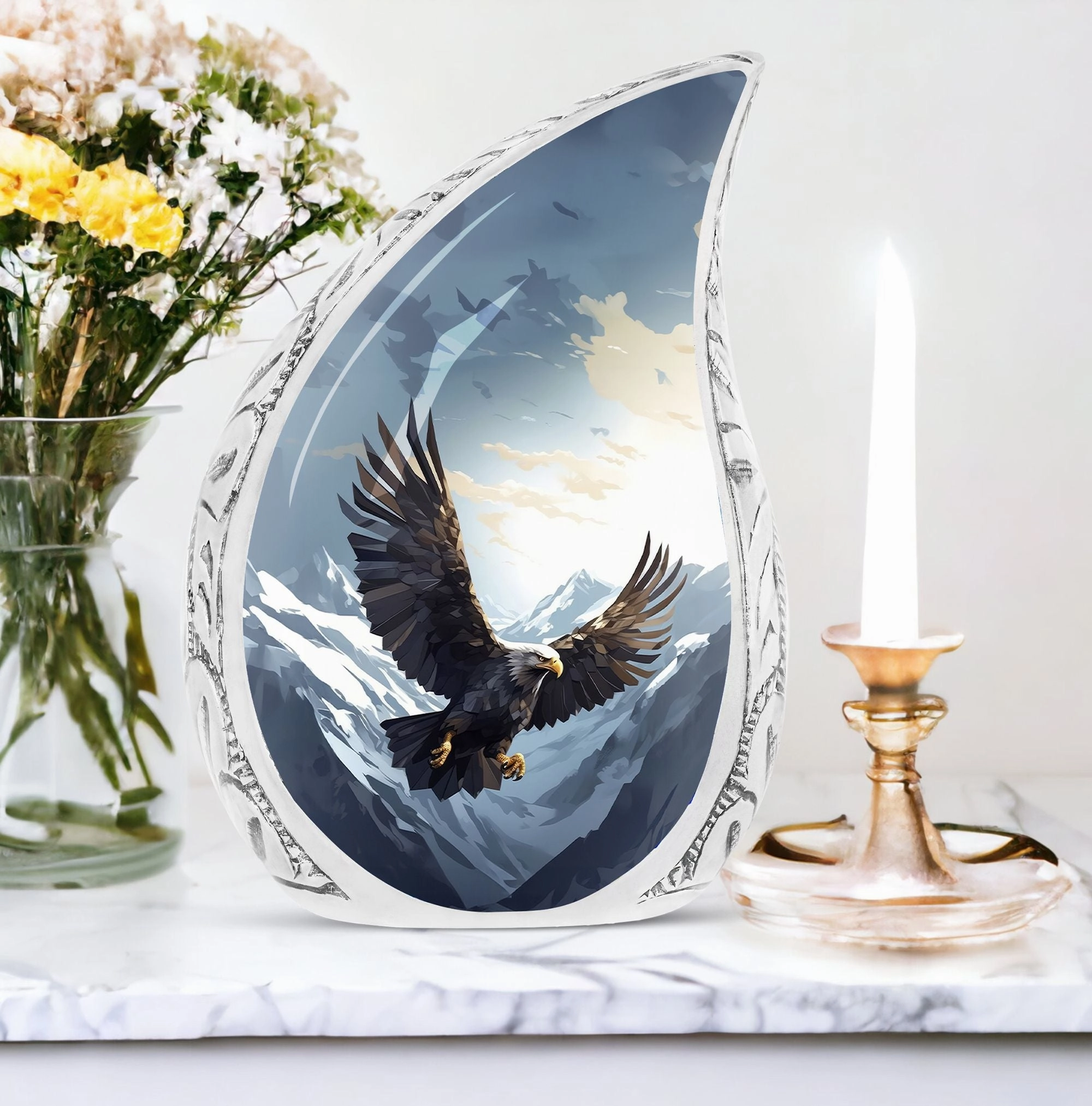 Timeless Remembrance - Flying Eagle Cremation Urn for Eternal Rest