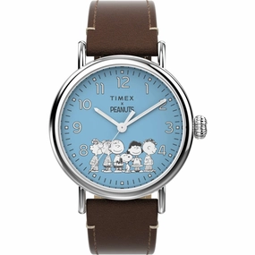 Timex Men's Watch - Standard X Peanuts Gang's All Here Brown Strap | TW2V89800VQ