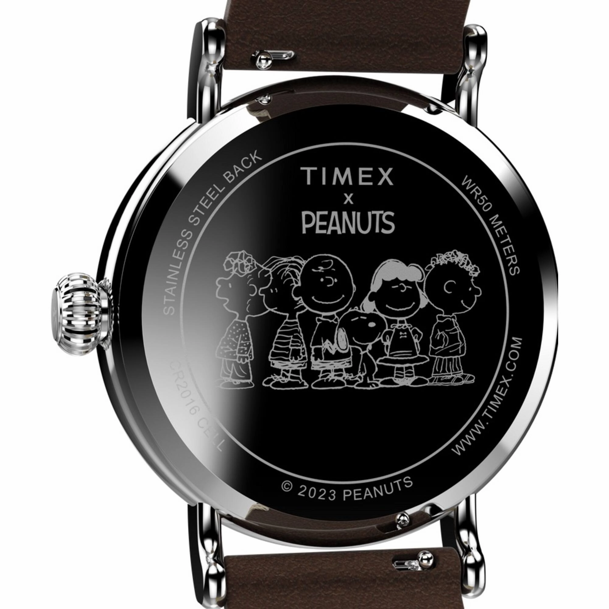 Timex Men's Watch - Standard X Peanuts Gang's All Here Brown Strap | TW2V89800VQ