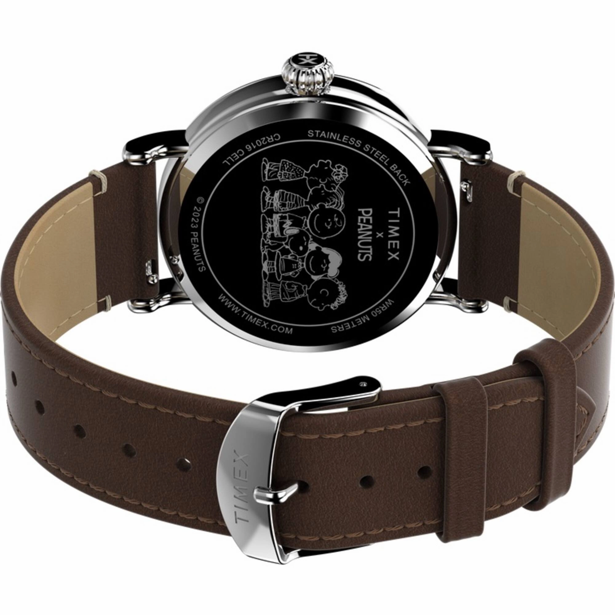 Timex Men's Watch - Standard X Peanuts Gang's All Here Brown Strap | TW2V89800VQ