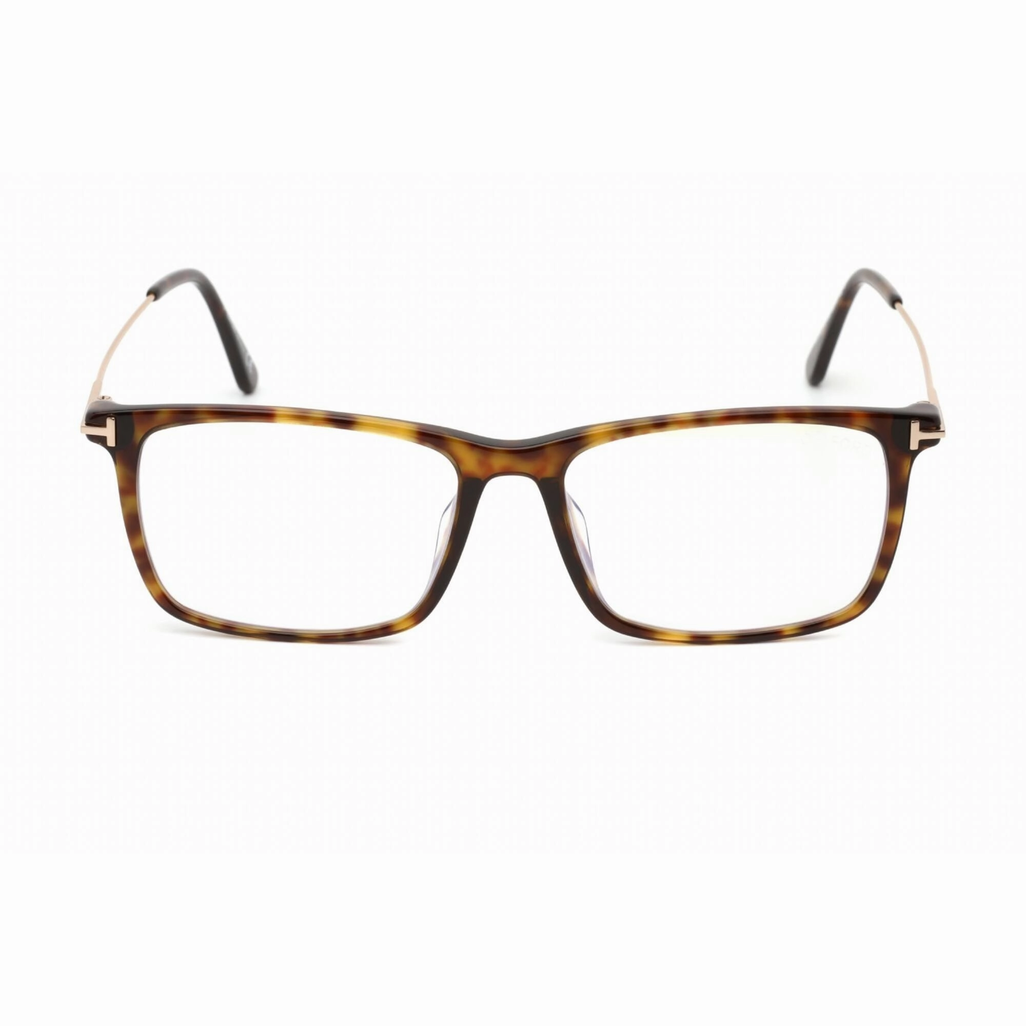 Tom Ford Men's Eyeglasses - Dark Havana Acetate/Metal Rectangular | FT5758-F-B 052