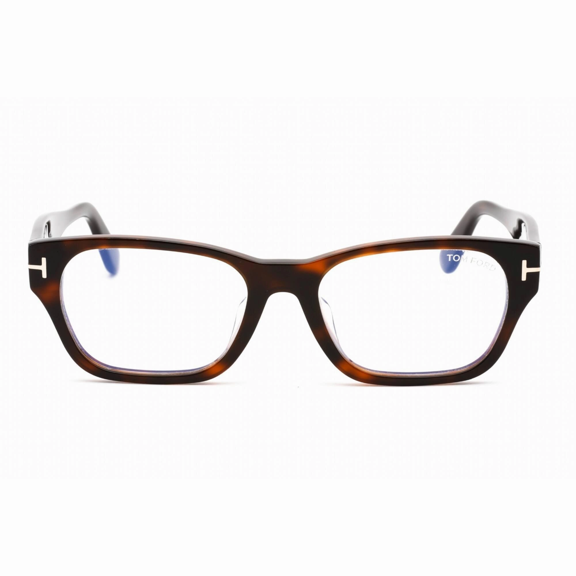Tom Ford Men's Eyeglasses - Dark Havana Plastic Rectangular Frame | FT5781-D-B 052