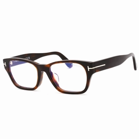 Tom Ford Men's Eyeglasses - Dark Havana Plastic Rectangular Frame | FT5781-D-B 052