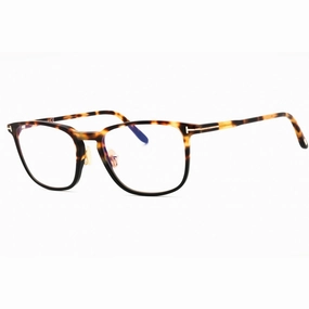 Tom Ford Men's Eyeglasses - Havana/Other Acetate Rectangular Frame | FT5699-B 056