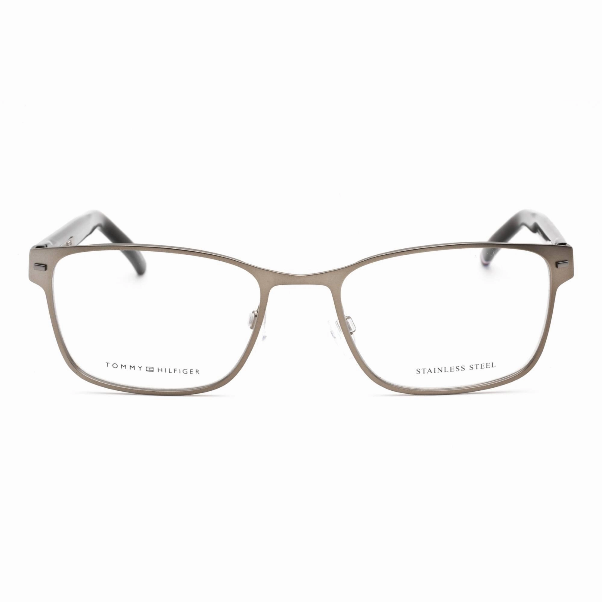 Tommy Hilfiger Men's Eyeglasses - Matte Dark Ruthenium Metal Frame | TH 1769 0R80 00