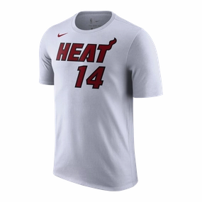 Tyler Herro Association White Name & Number Tee