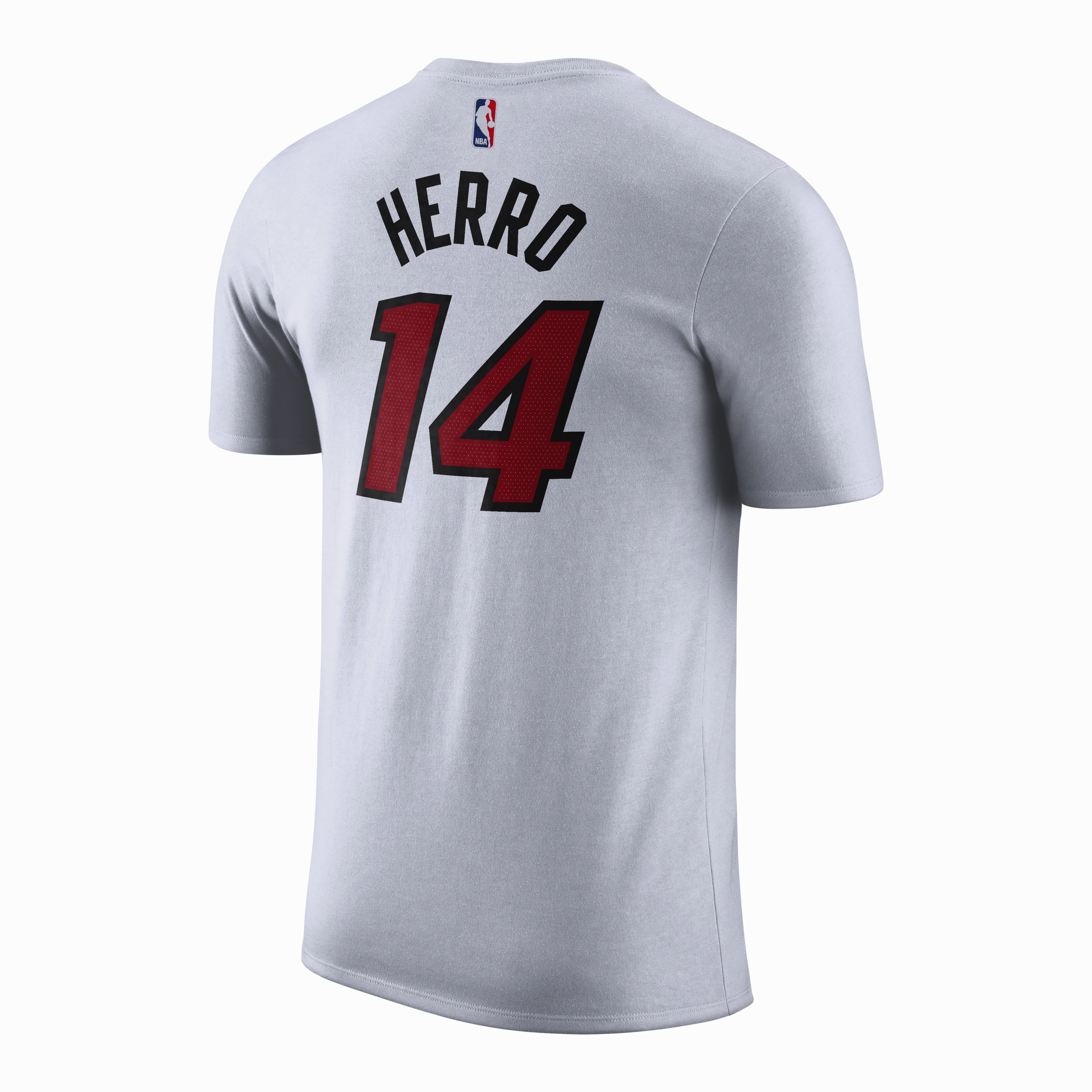 Tyler Herro Association White Name & Number Tee
