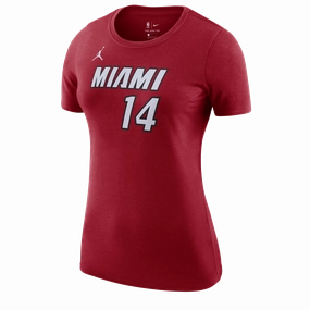 Tyler Herro Nike Jordan Brand Statement Red Name & Number Women's Tee