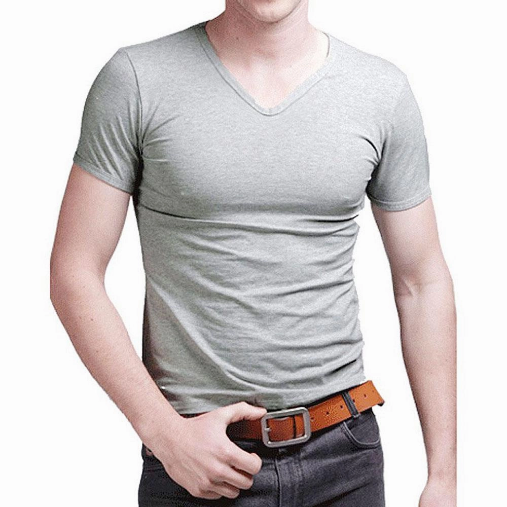 West Louis™ V-neck Cotton T-Shirt